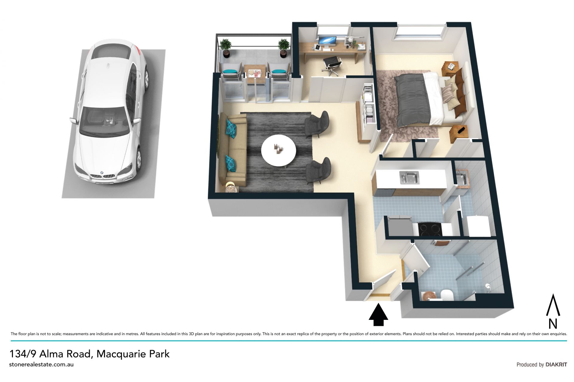 Plus Study, One Bedder with Loads of Space