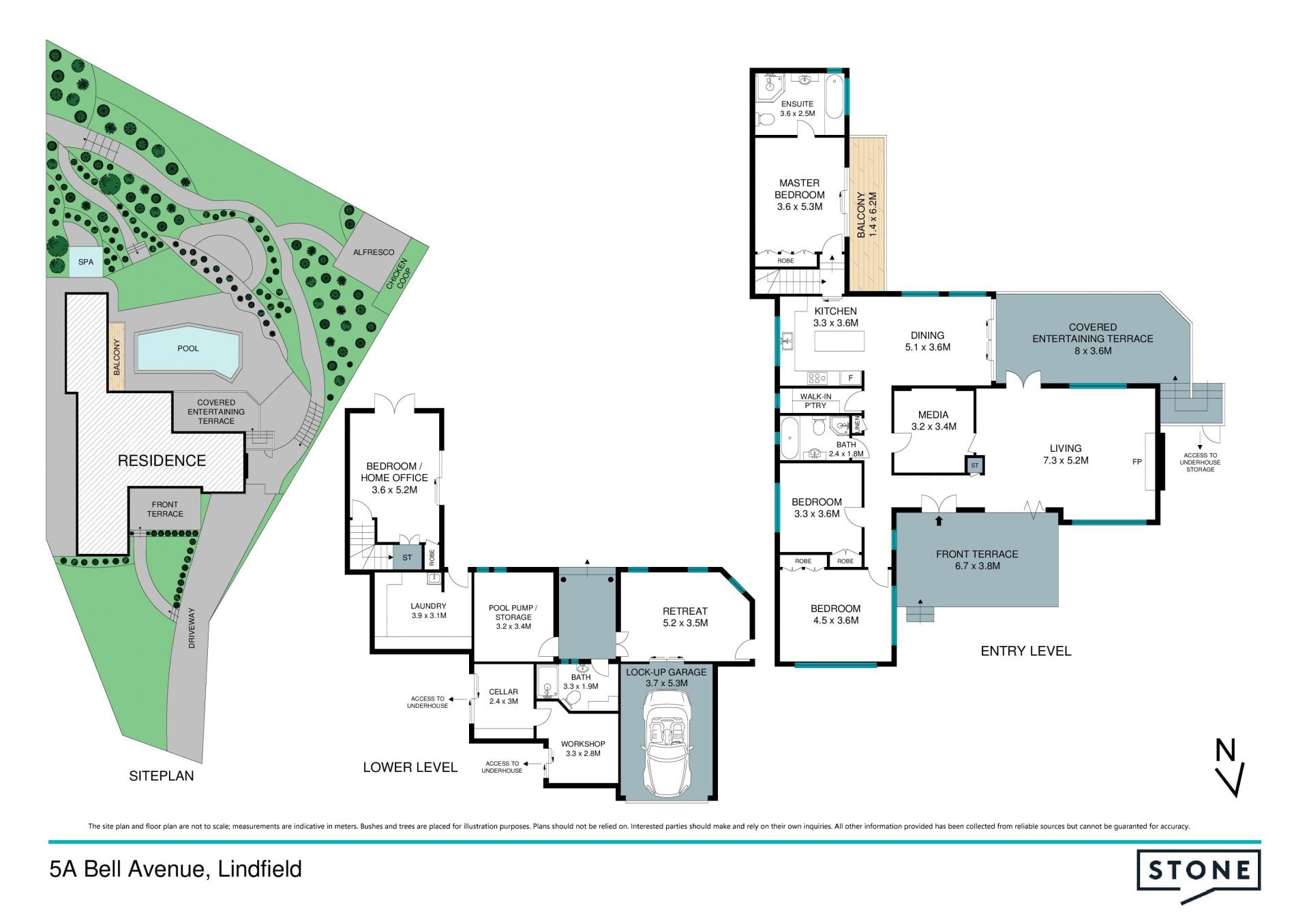 Family entertainer with bush land panorama