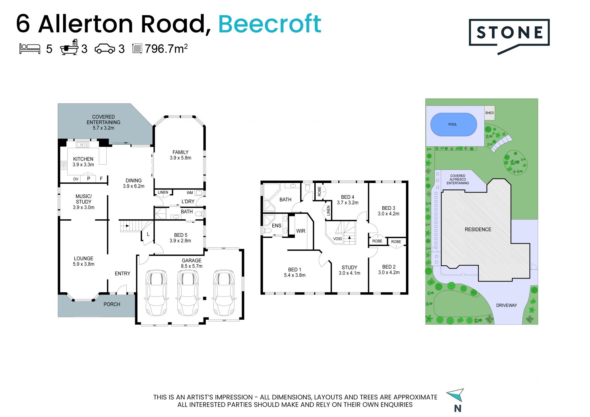 Expansive family proportions in a peaceful leafy pocket