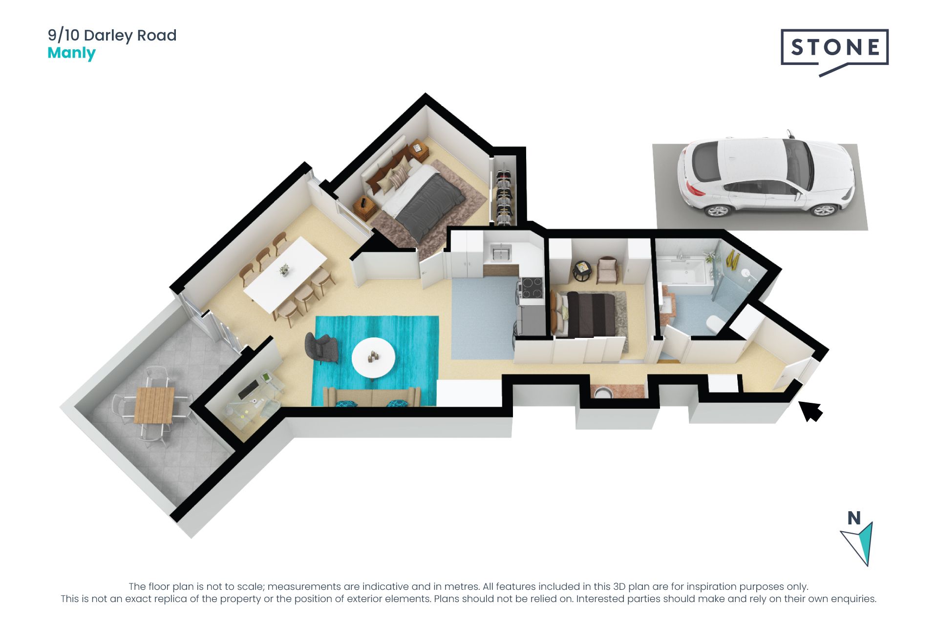 Ultra-chic apartment in Manly's cosmopolitan hub