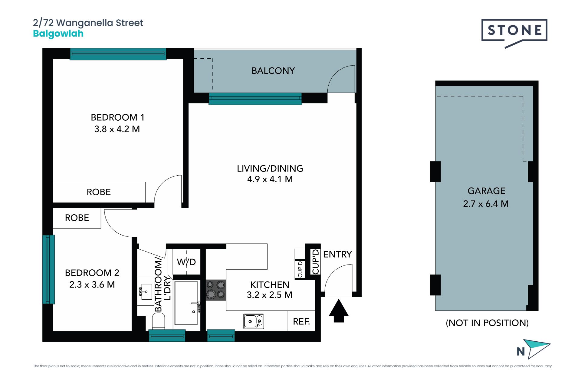 Stylish apartment in central leafy pocket