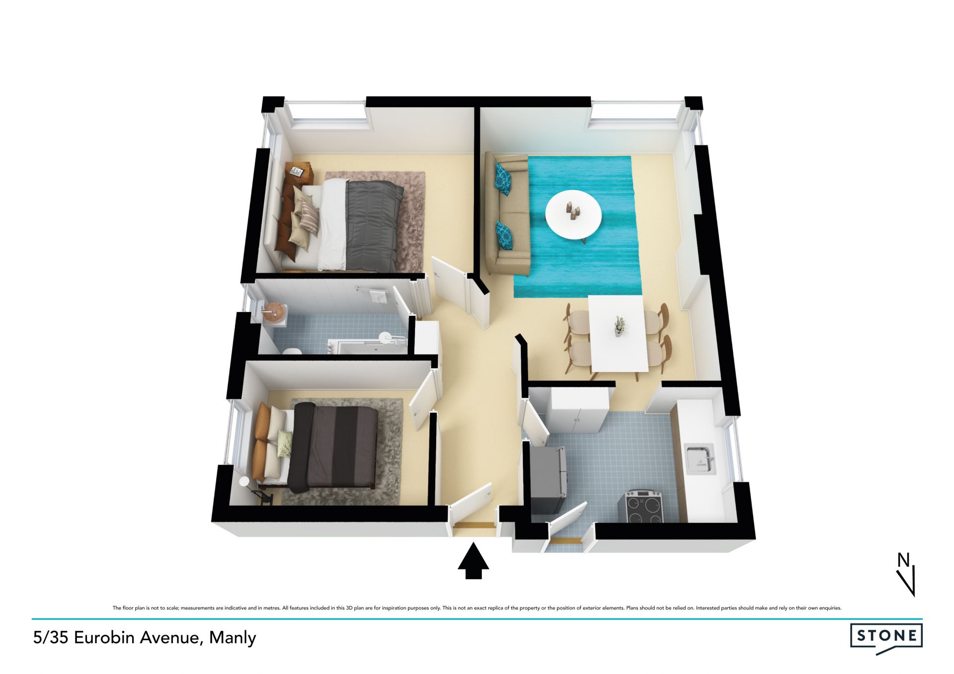 Stylish apartment in premier beachside Location