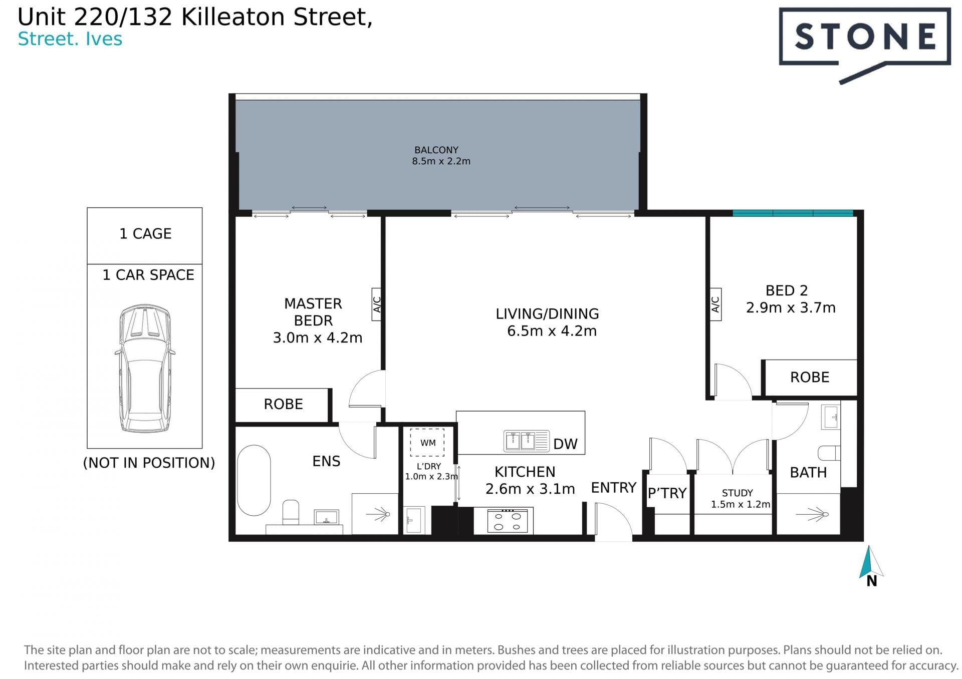 Luxurious two-bedroom apartment in ideally convenient location