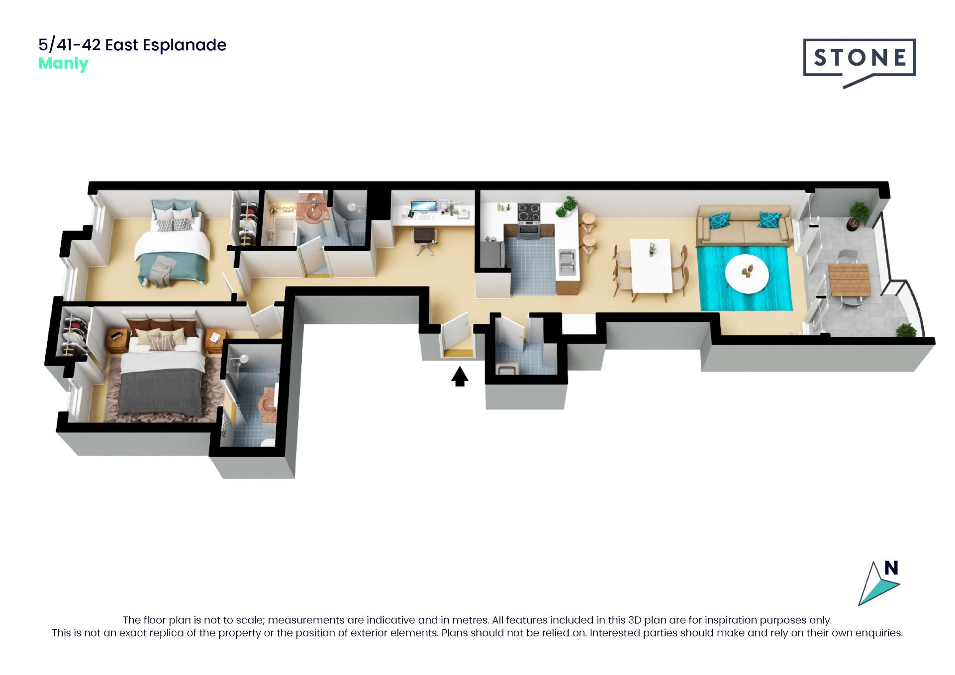 Exclusive executive hideaway opposite Manly Wharf