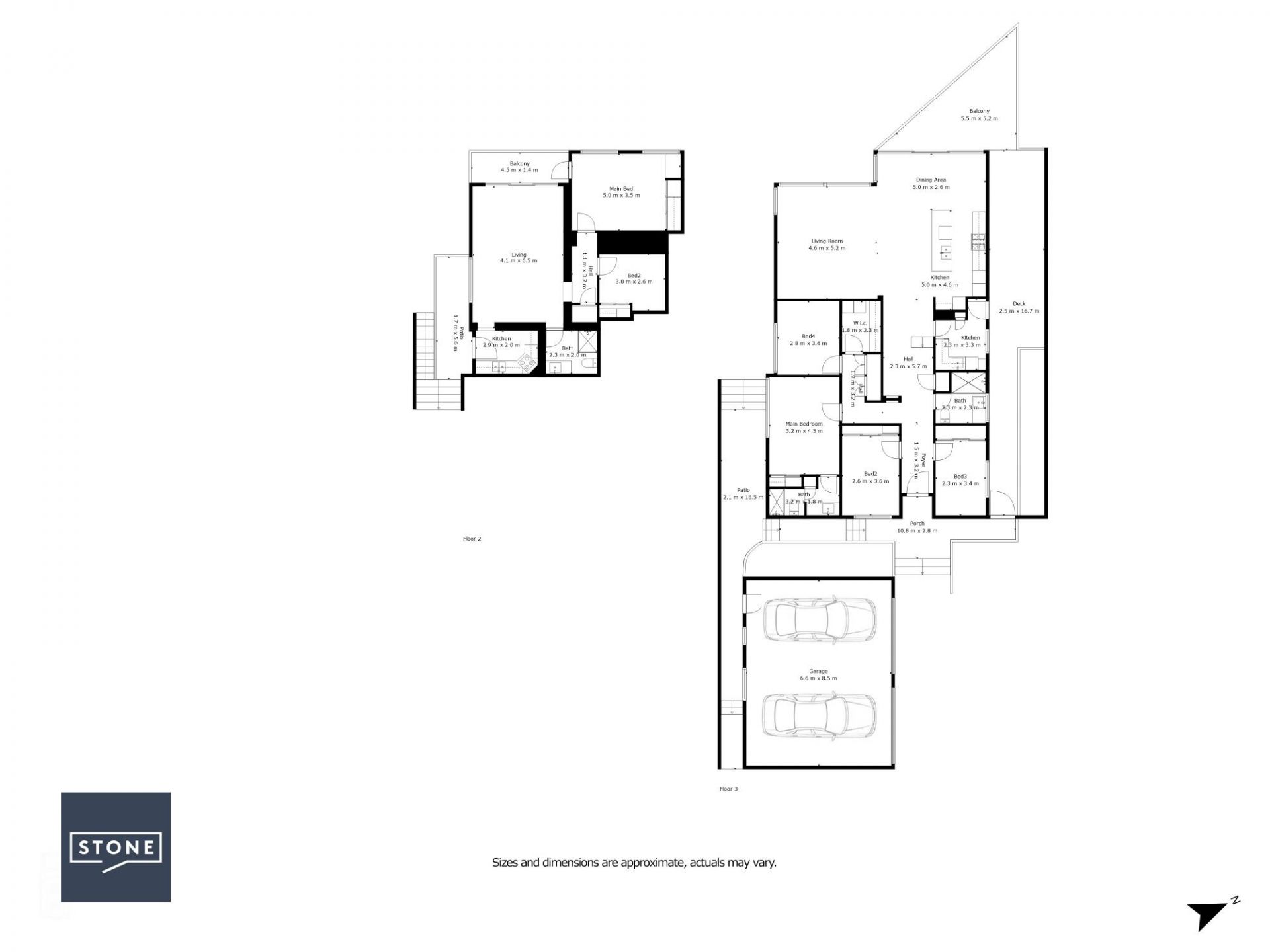 Stunning waterfront apartment with double lock up garage