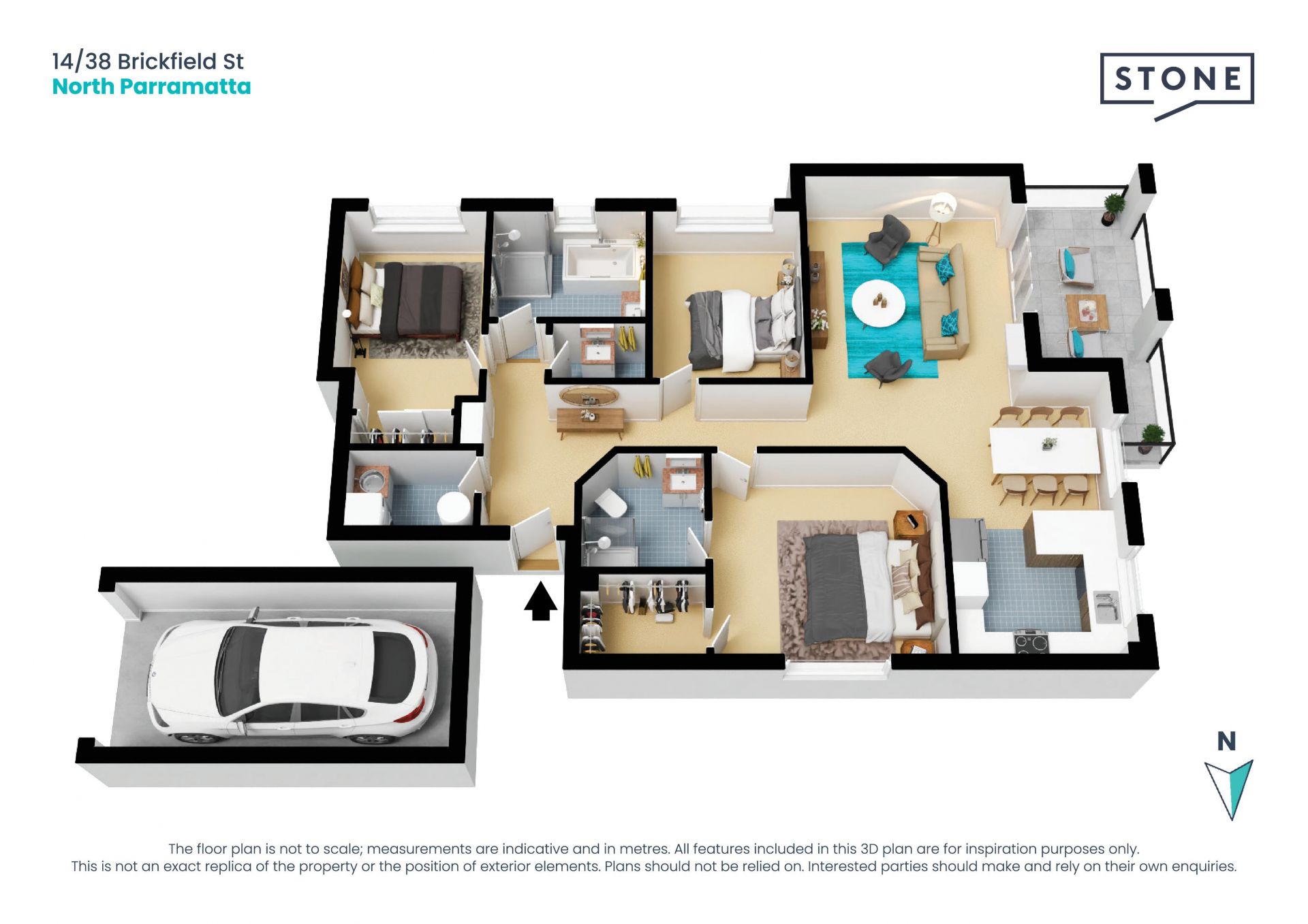 Spacious Top Floor Apartment