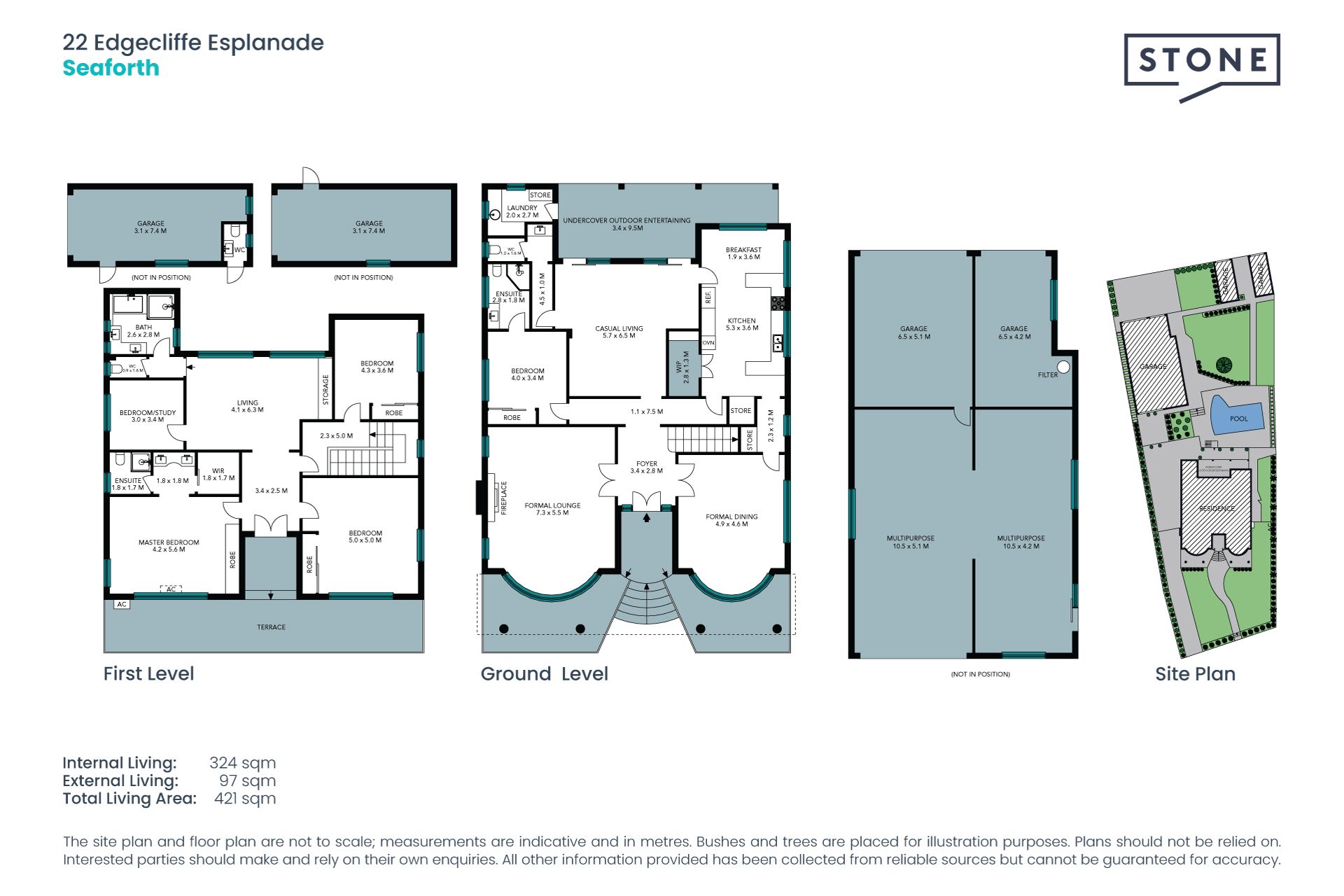 Grand Estate on Level 1821sqm Block with North Rear and Uninterrupted Water Views