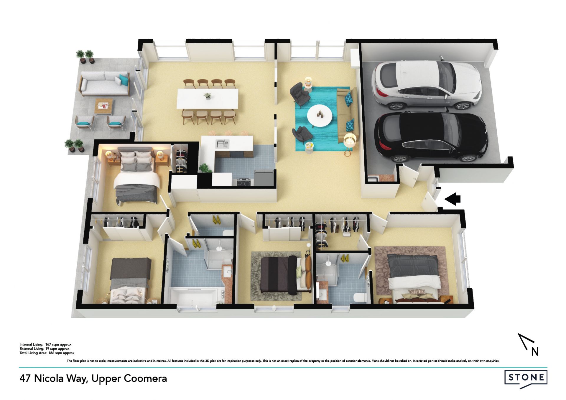 Easement-free and flat 732sqm block