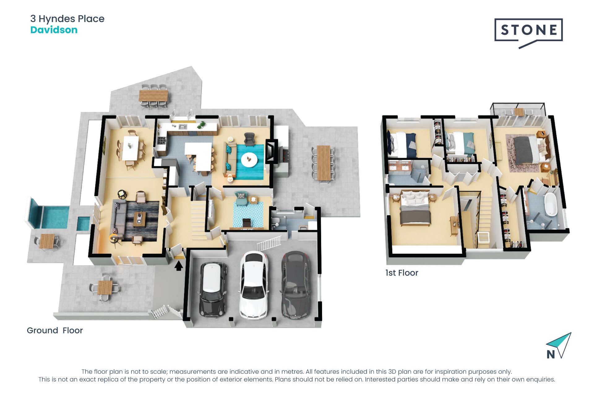 Exceptional family entertainer with north-facing backyard