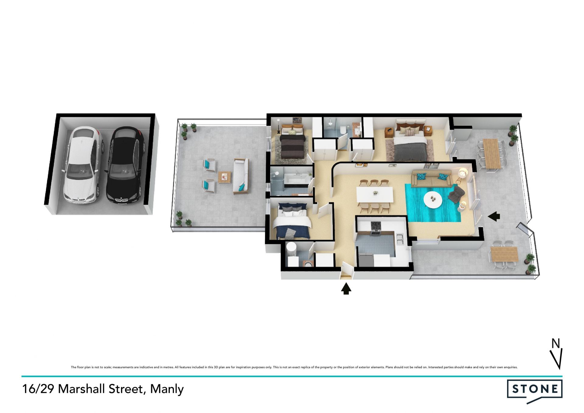 Elite garden apartment with resort-like facilities