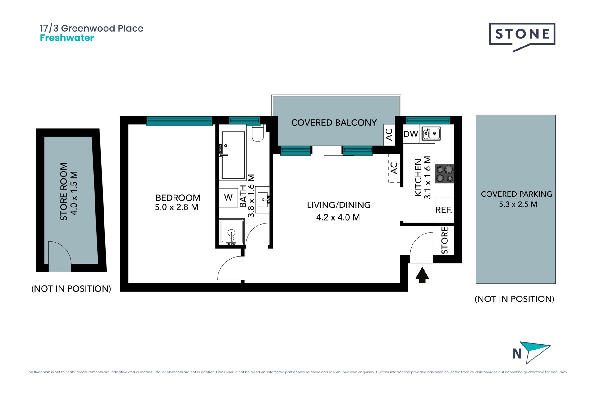 Updated top floor apartment with district views just moments to the Beach