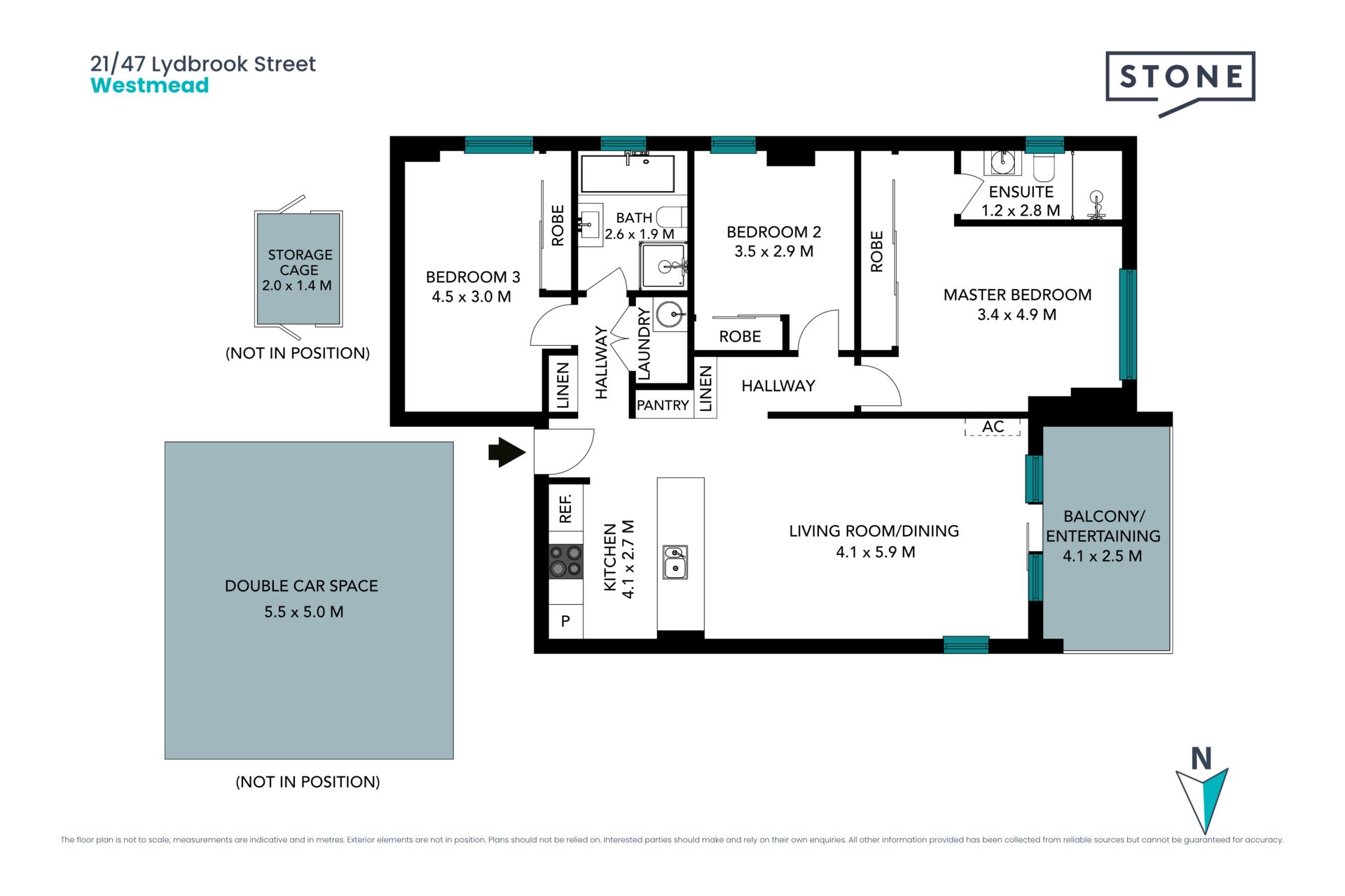Contemporary 3 bedroom apartment with private garden outlook