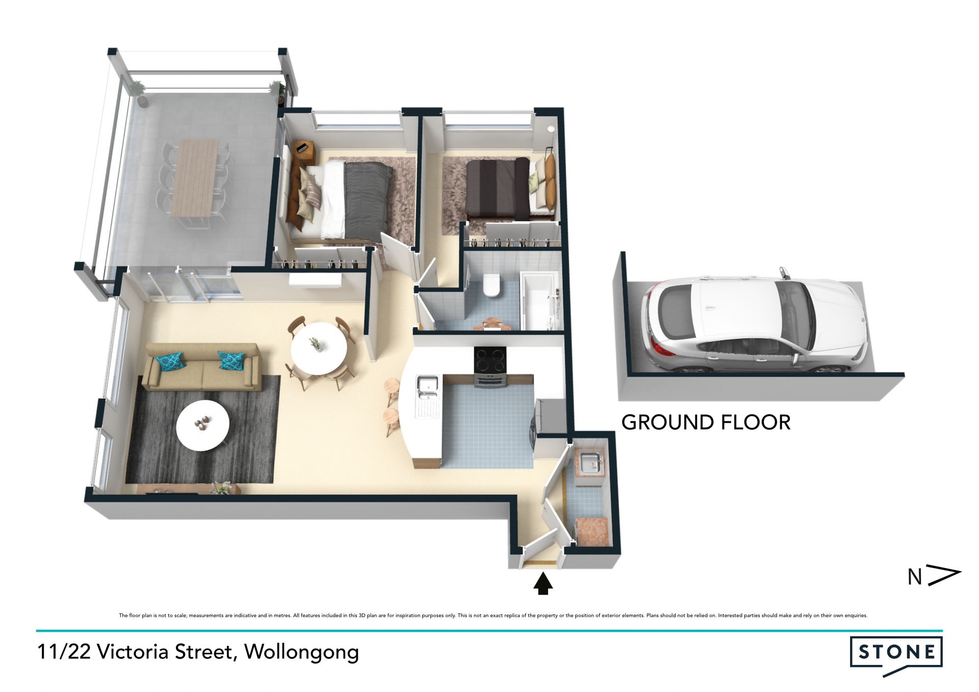 Bright stylish retreat at ultra-convenient address