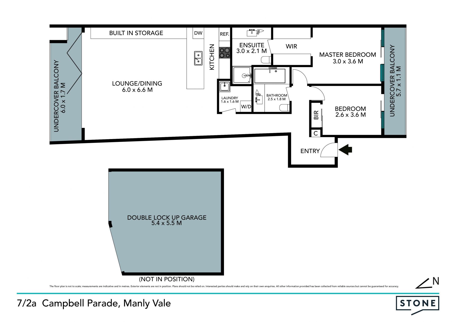 North-facing apartment in lifestyle setting