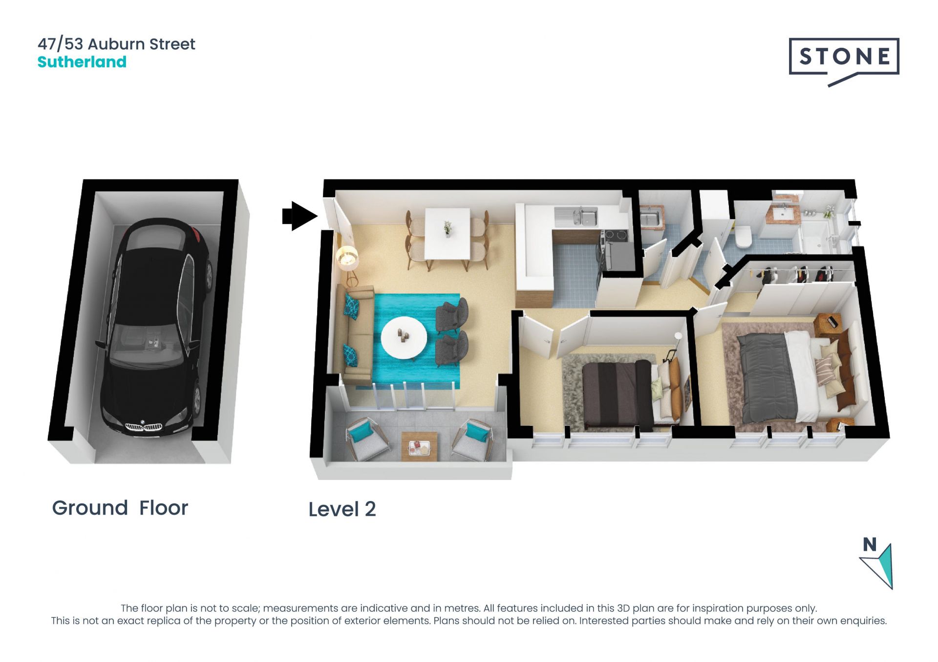 Entry level full brick apartment in central setting
