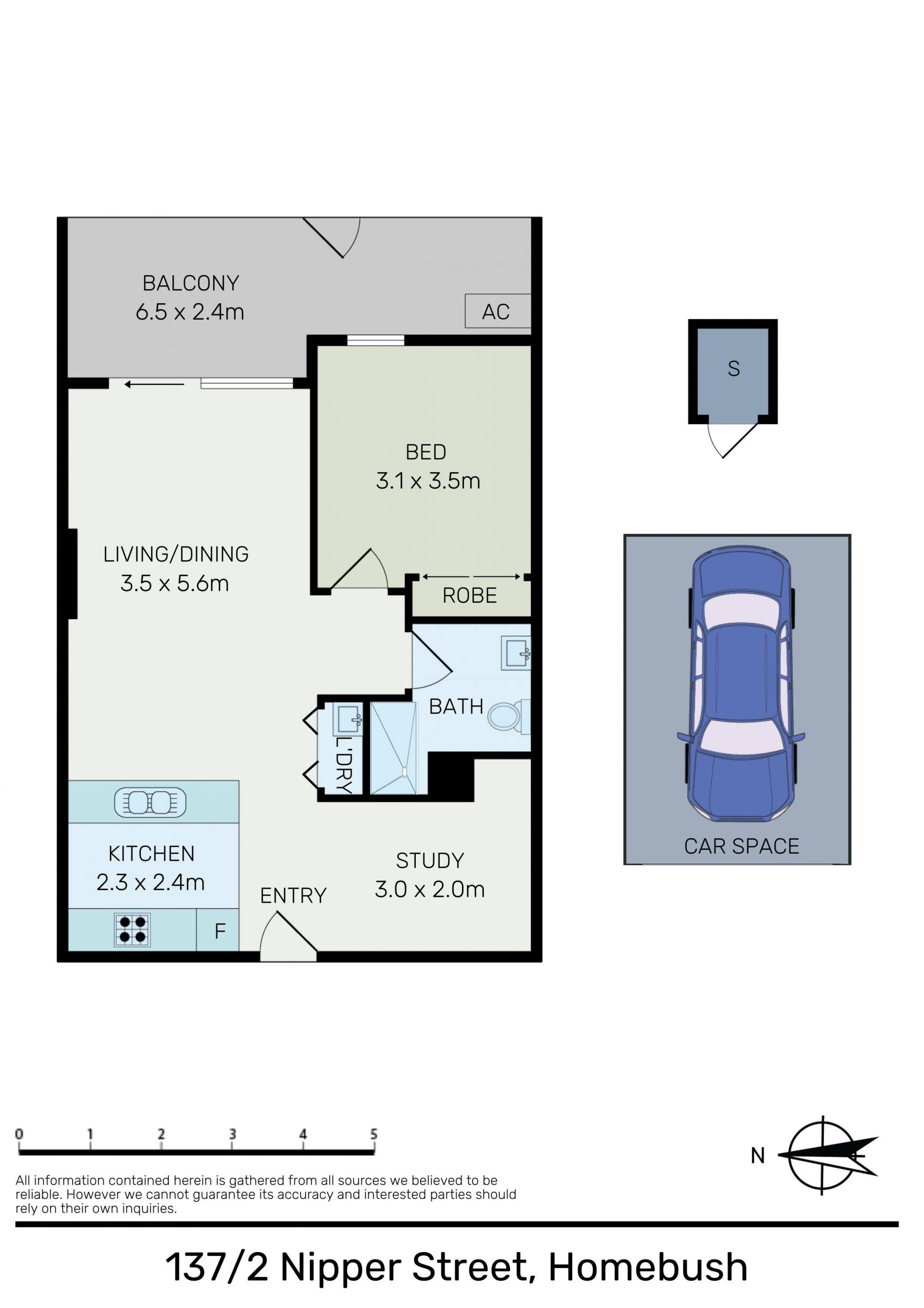 Stunning Spacious 1 Bedroom + Extra Study Apartment
Primely Located
