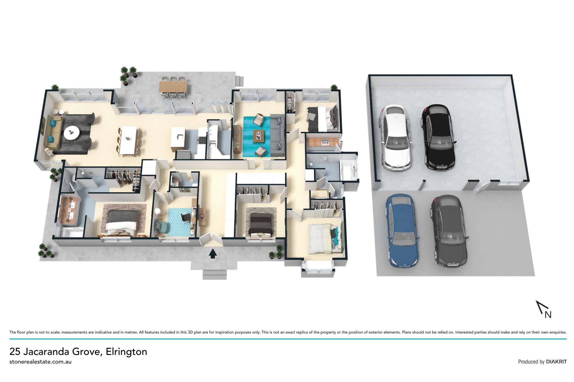 Designer family living amongst park-like grounds