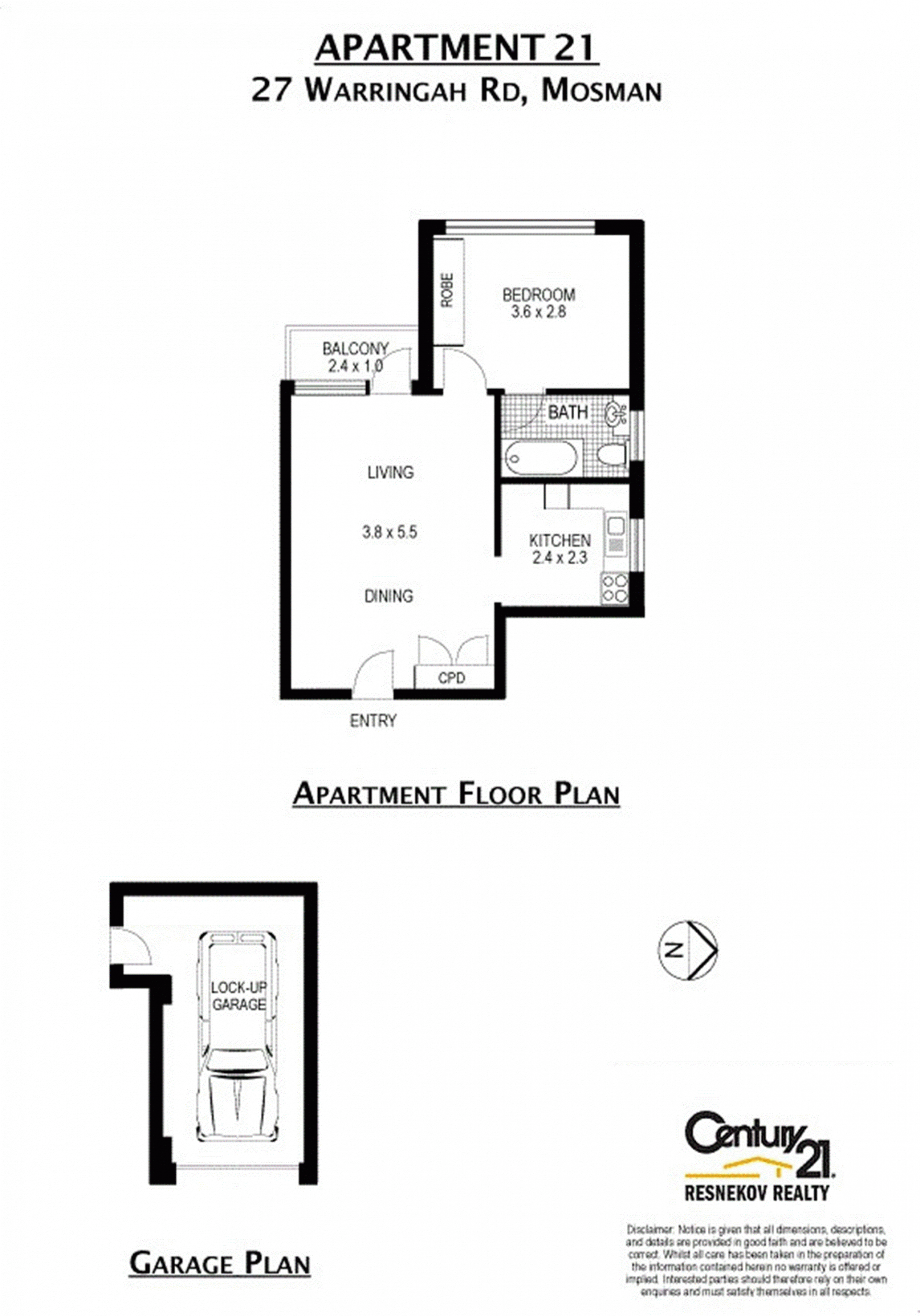 Bright Top Floor Apartment with District Views in Desirable Location