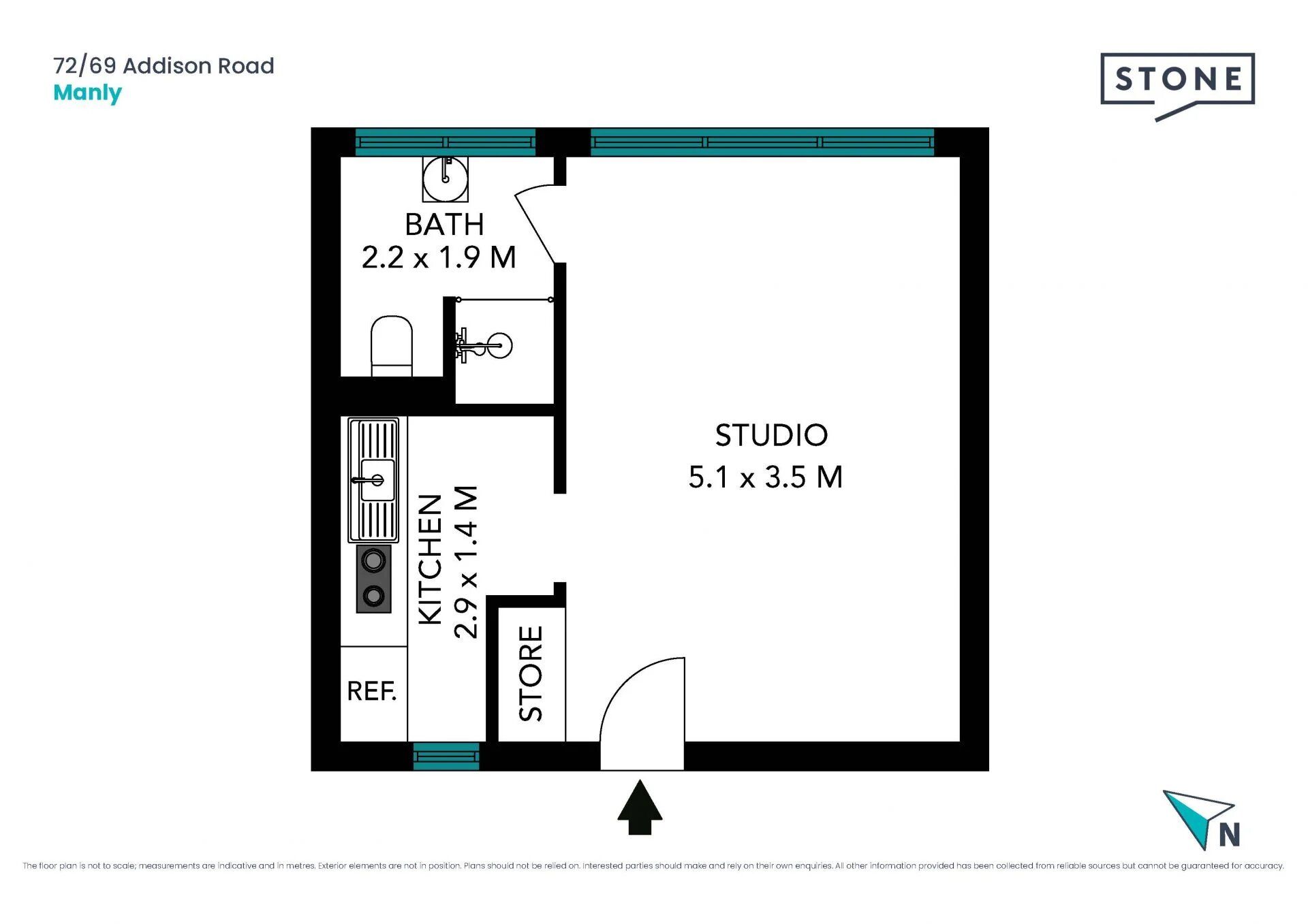 Peaceful Top-Floor Studio with Leafy Views and Prime Location