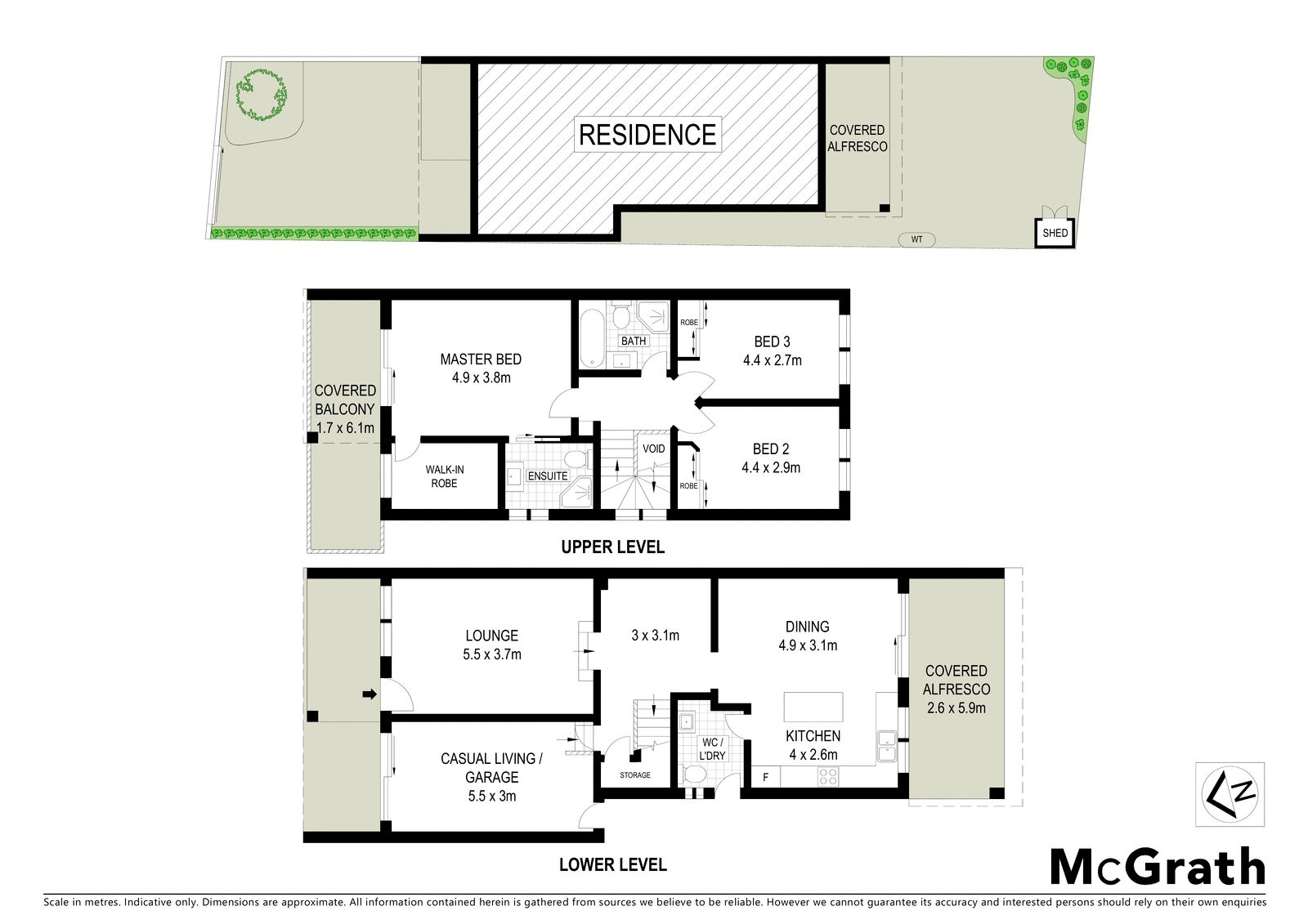 Contemporary low maintenance home with north aspect