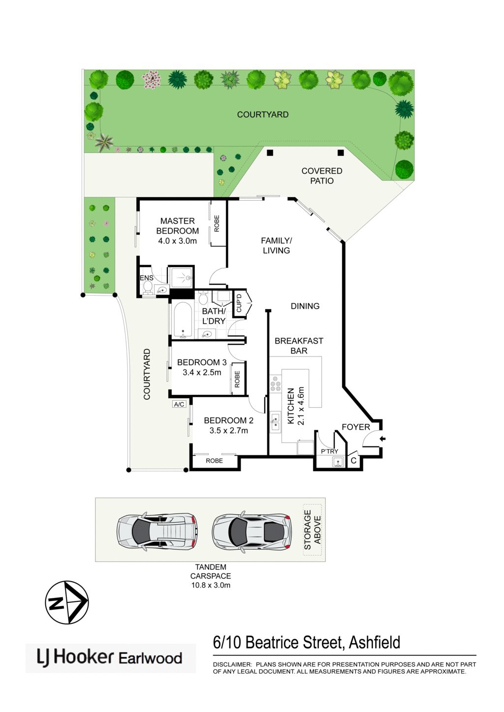 Extra Large Stylish Garden Apartment in Cul-Dec-Sac Building