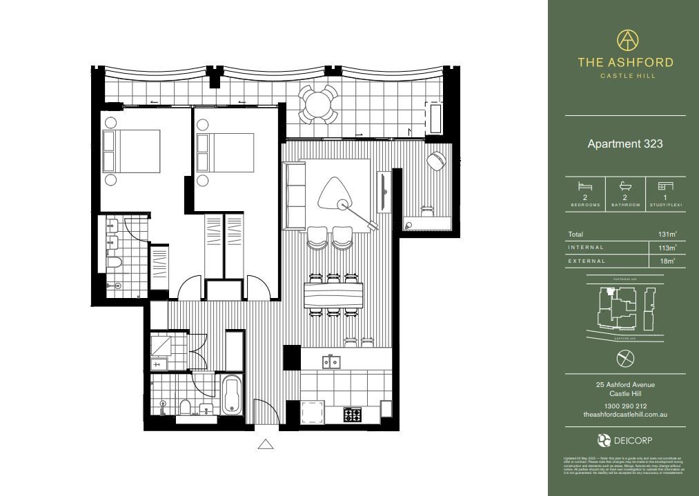 Brand New North Facing Apartment with Study