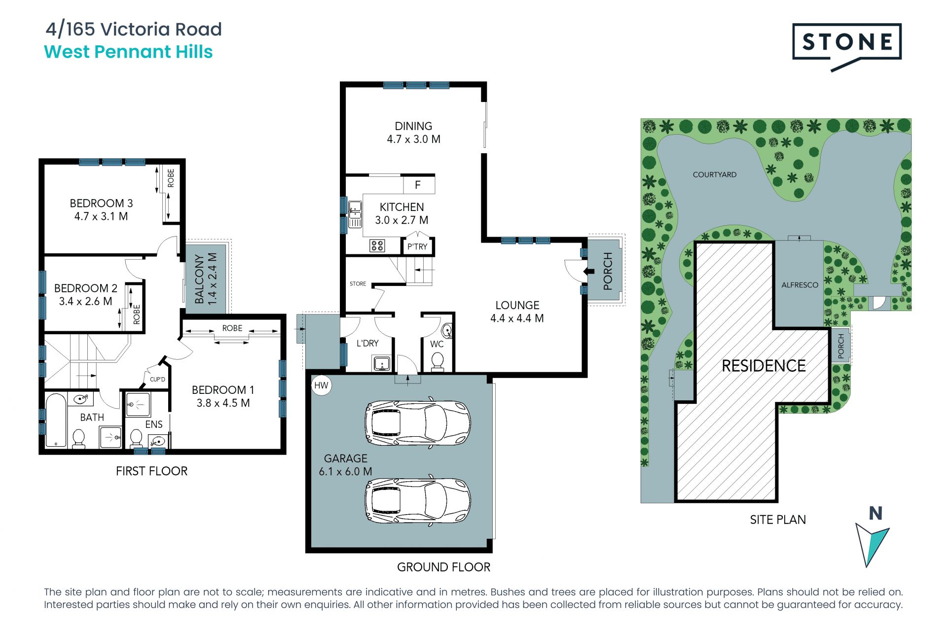 Double brick townhouse spanning 328sqm in private setting