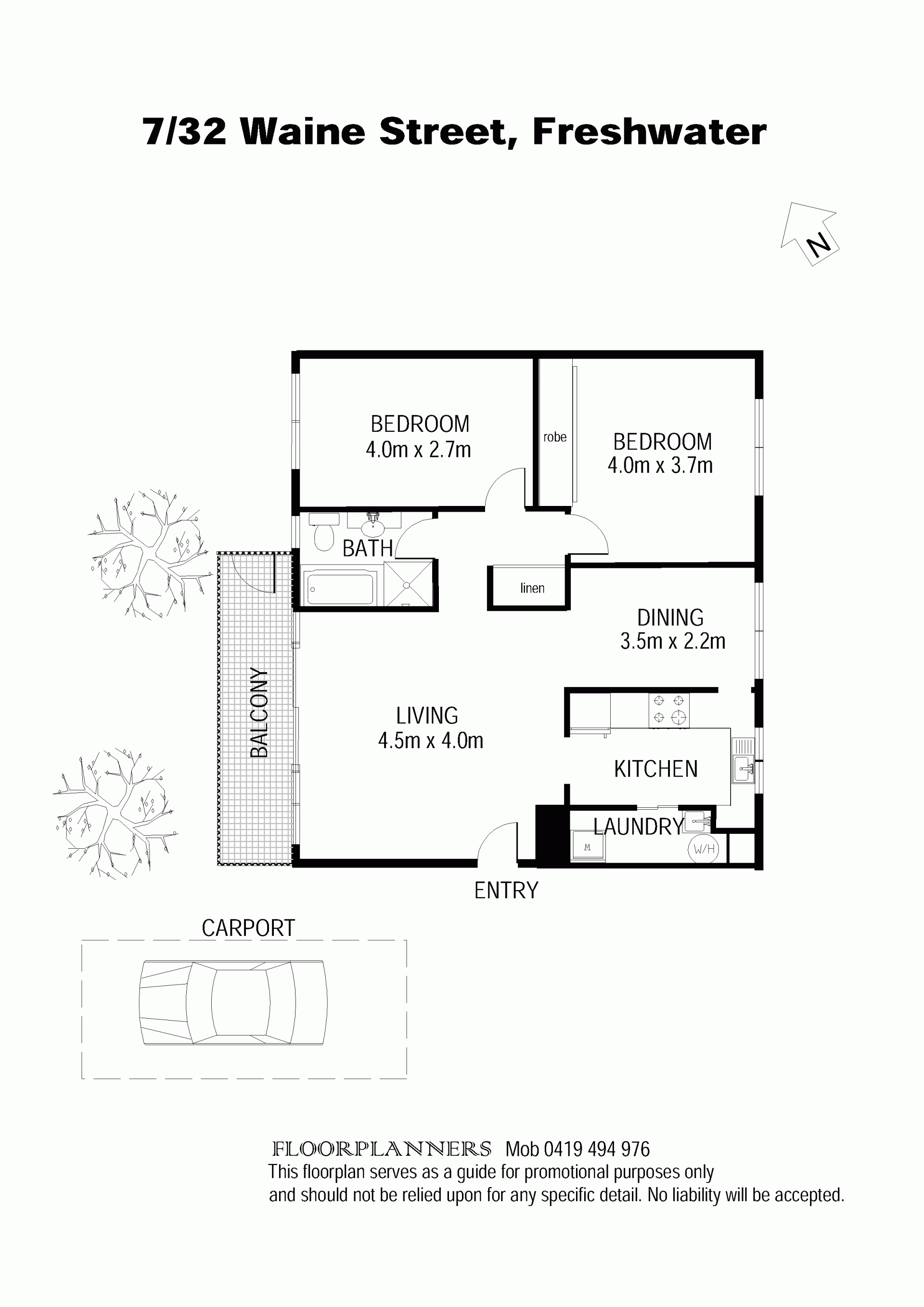 Immaculate Apartment in a quiet location