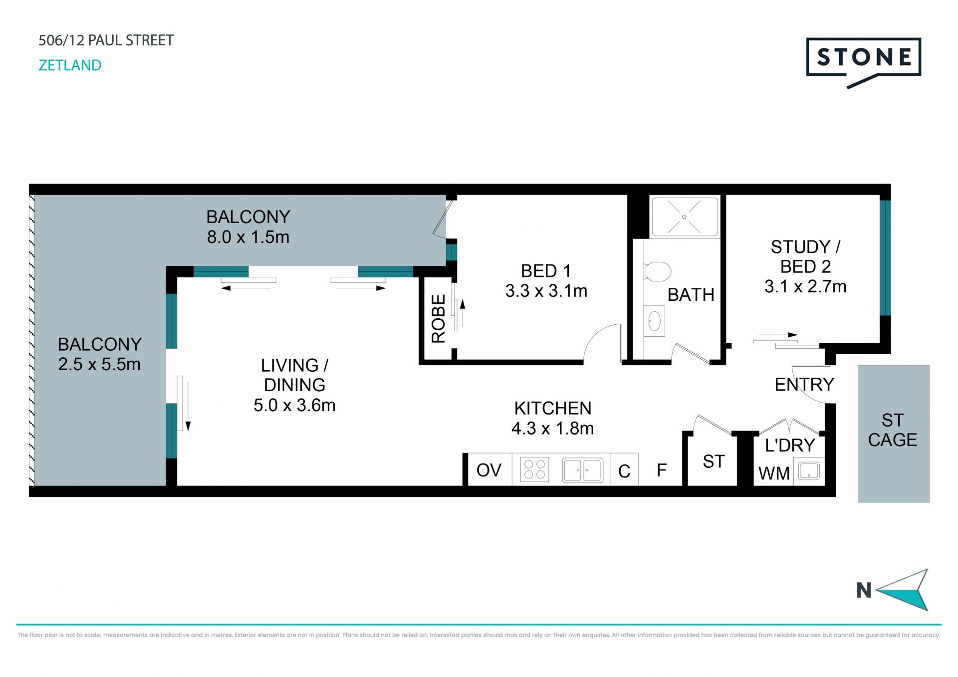 North Facing 1Bedroom Plus Hugh Study For Sale In Zetland