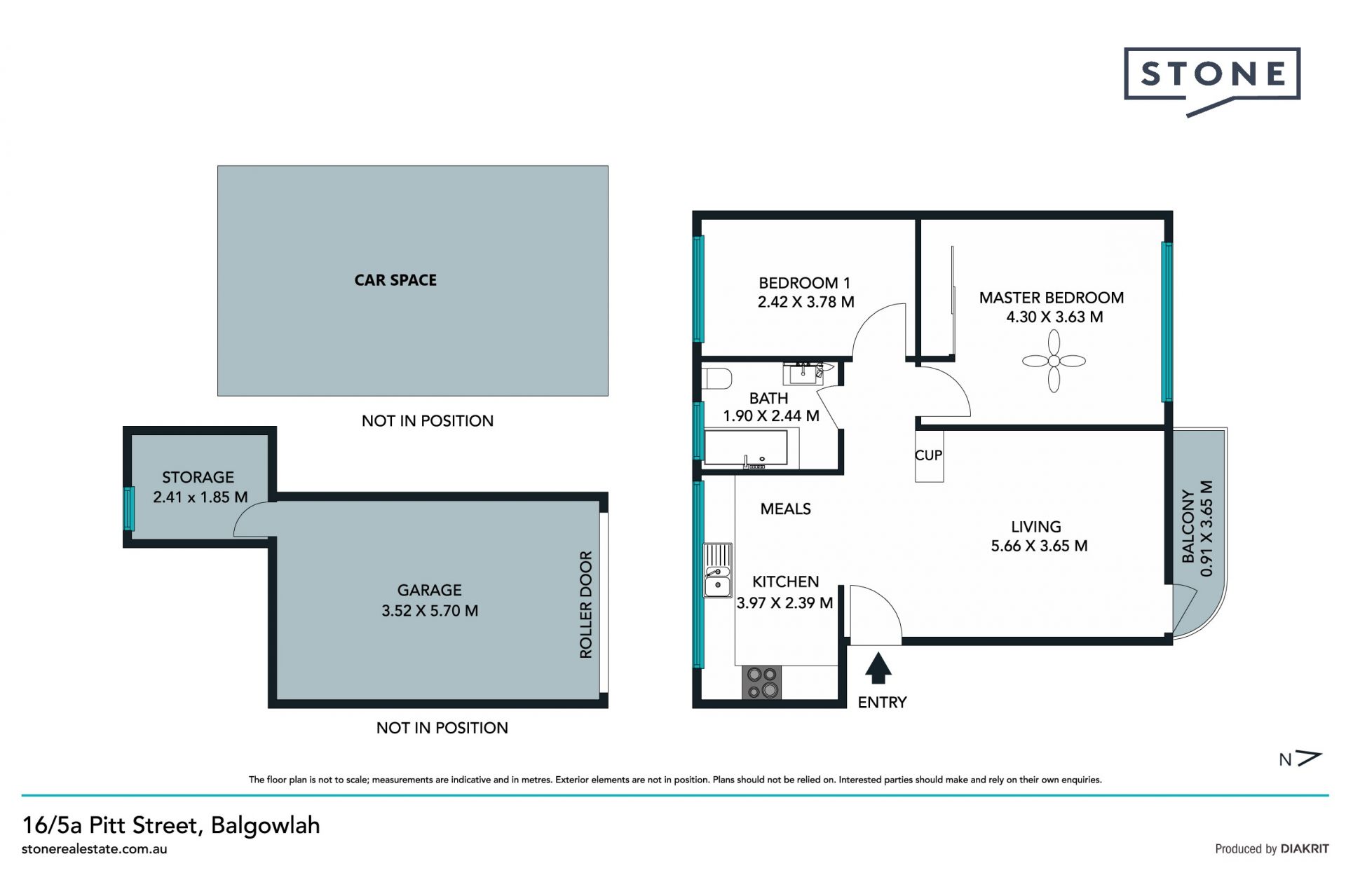 Private, north-facing retreat