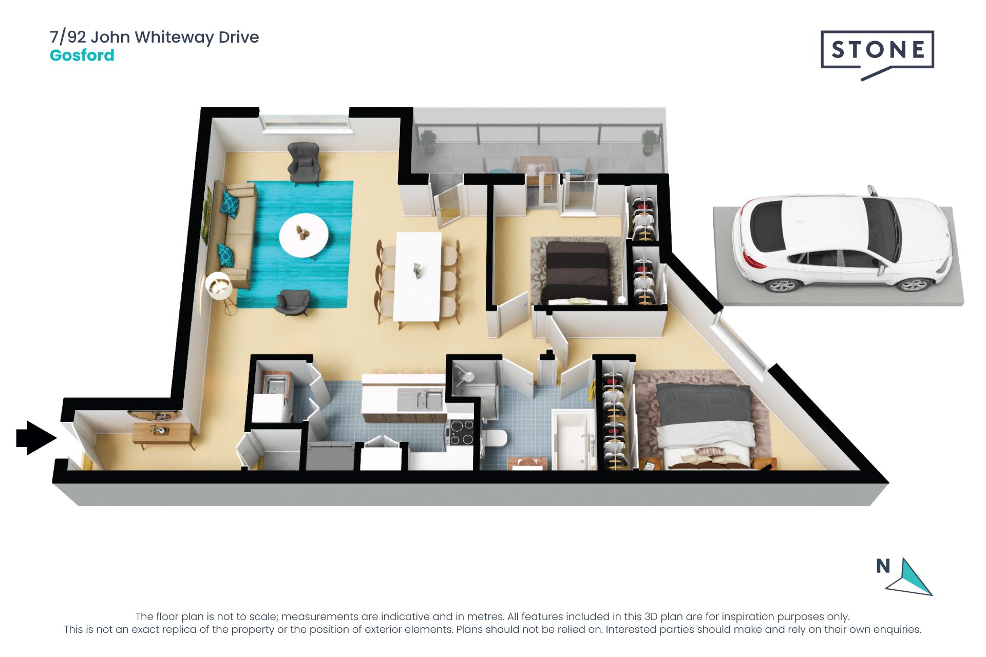 Quality apartment with water views