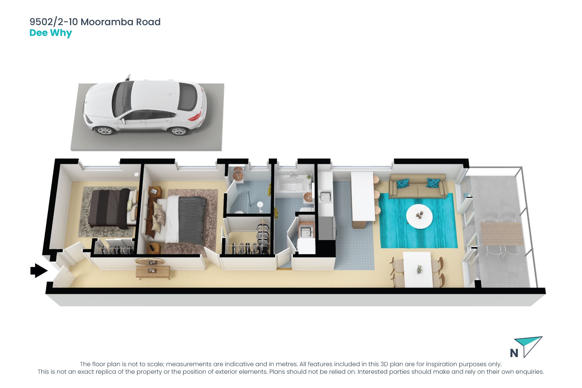 North aspect, style and convenience with one common wall