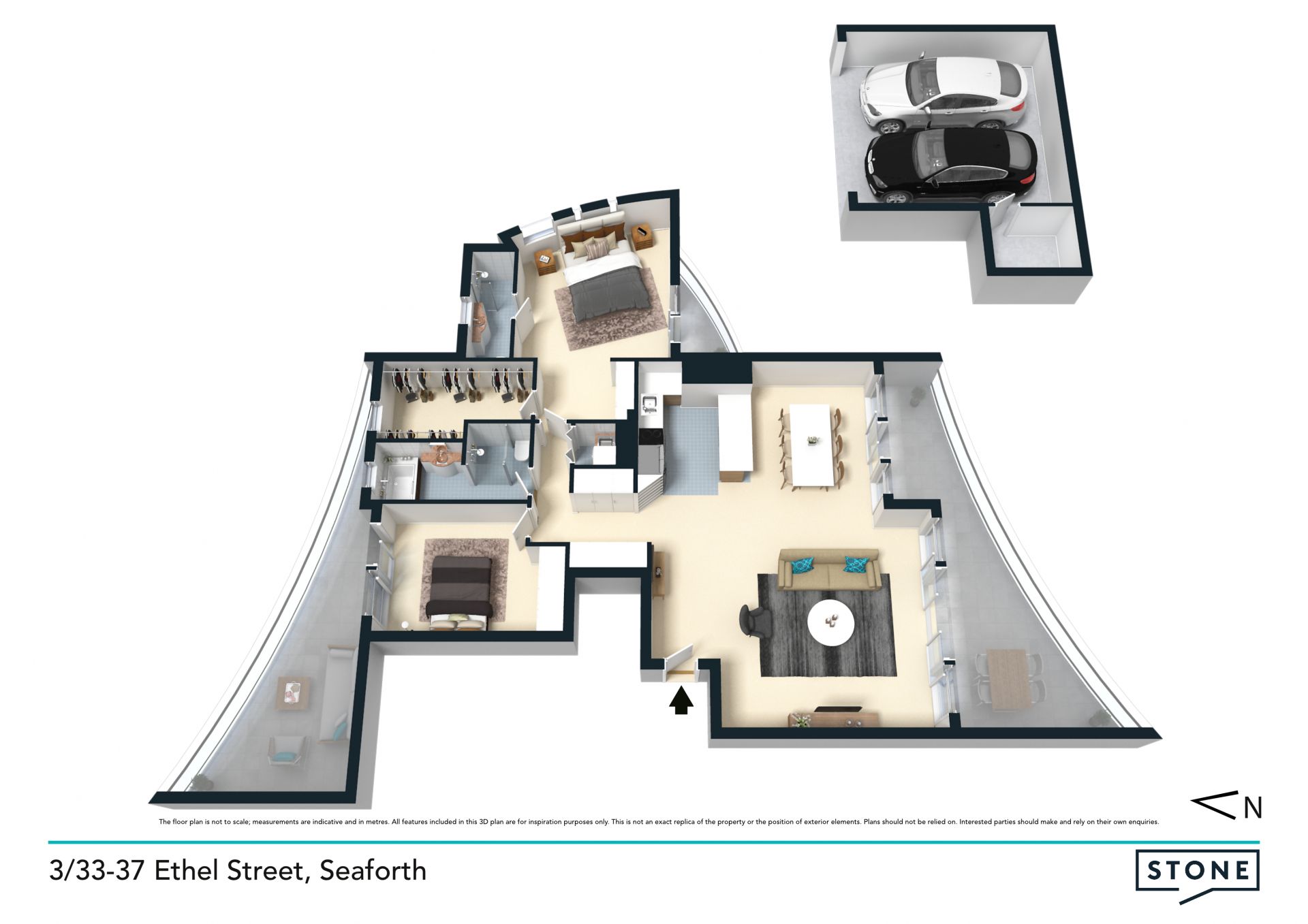 Luxury apartment overlooking Middle Harbour