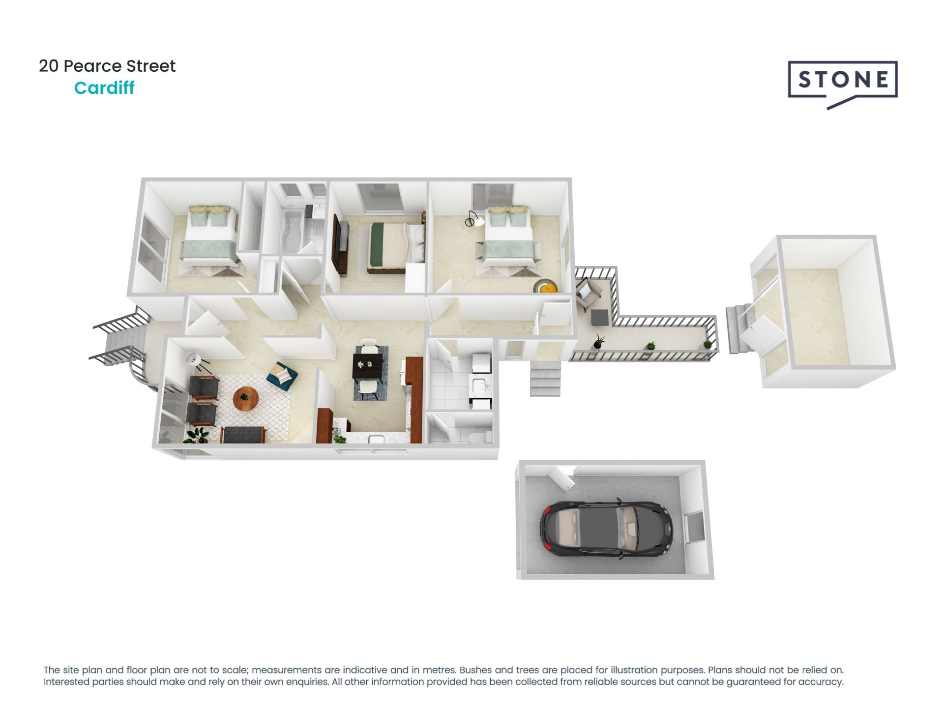 Flexible floorplan, lovely gardens, handy location