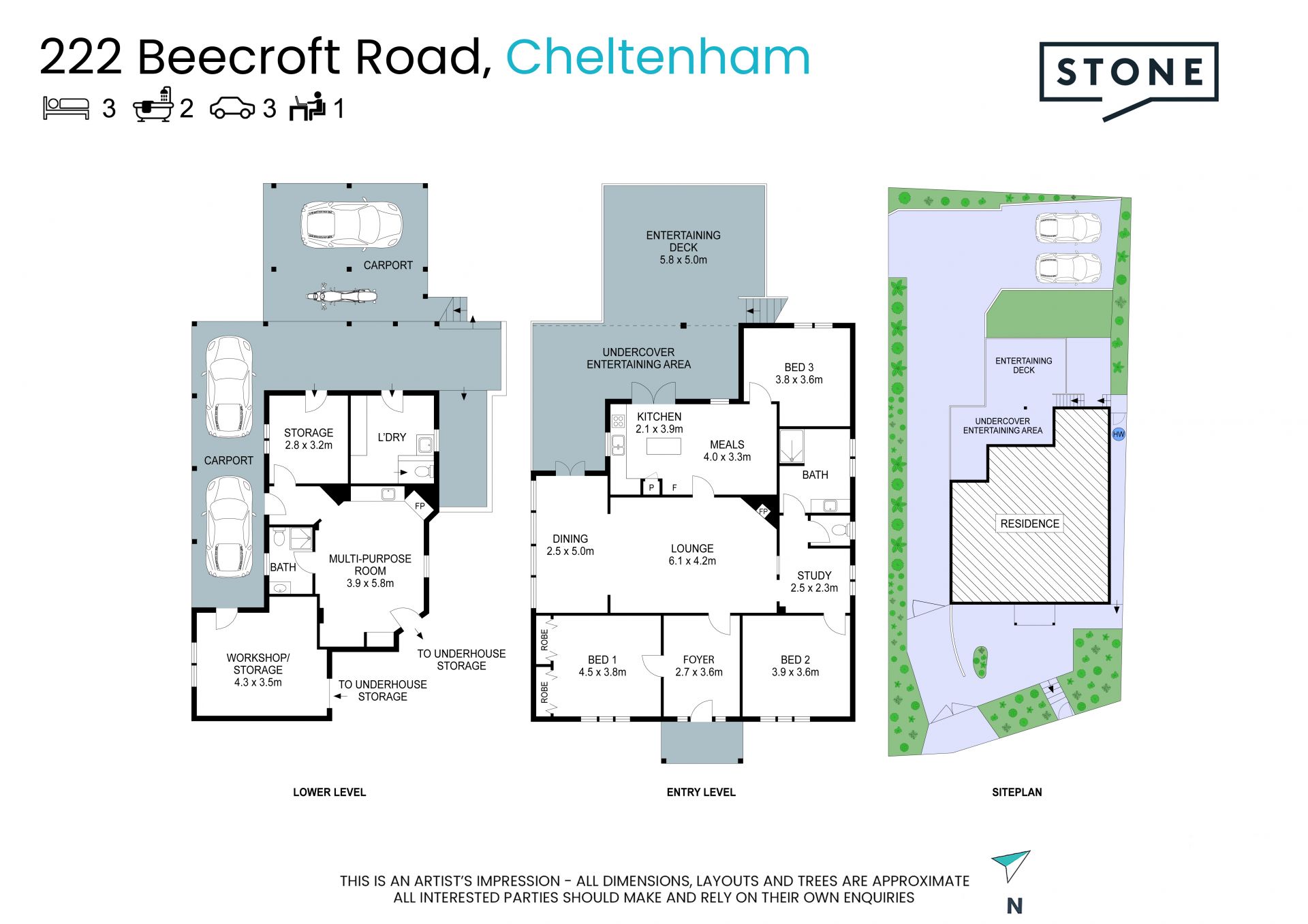 Contemporary country escape - 950m (approx.) from Cheltenham Girls
