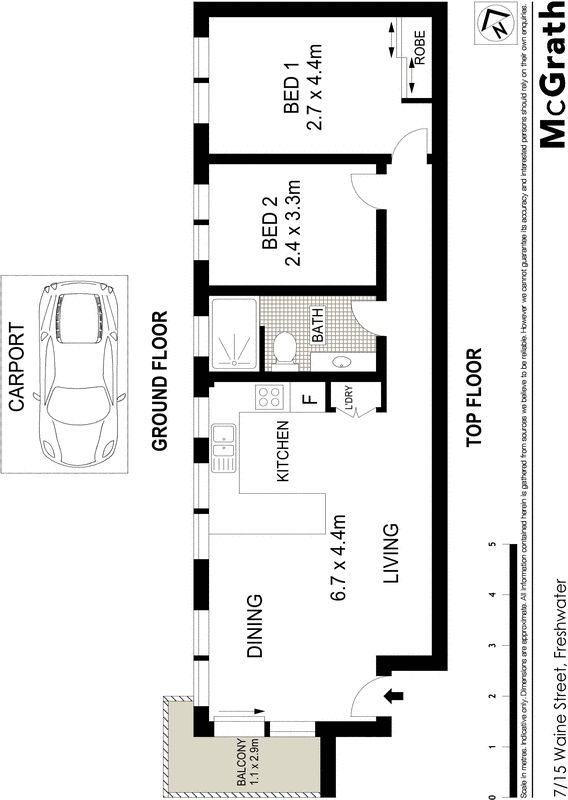 Top floor renovated apartment with district views