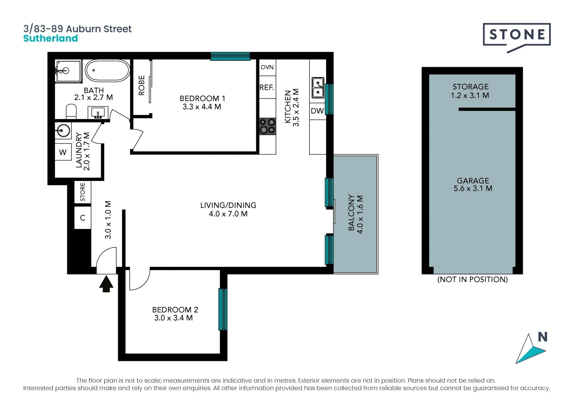 Modern Light-Filled Apartment in Prime, Convenient Location