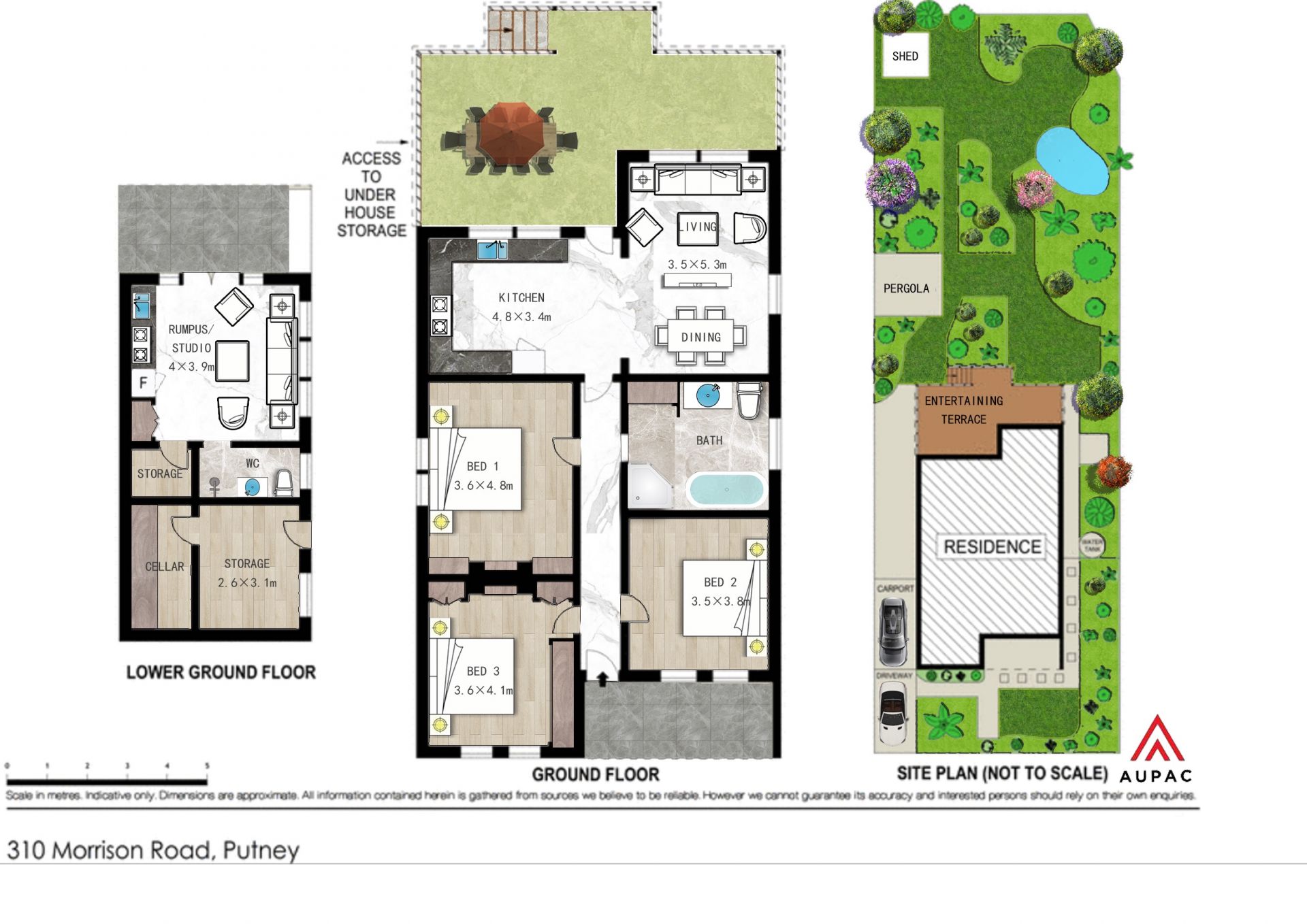 Opportunity for water views with additional development