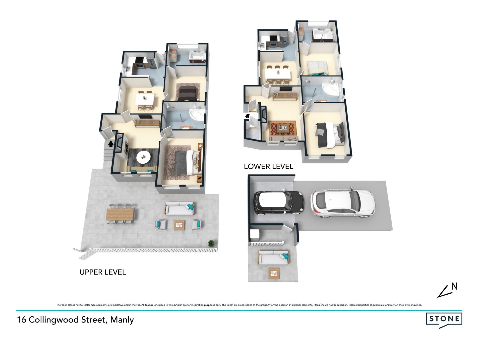 Entire Art Deco duplex in premier beachside locale