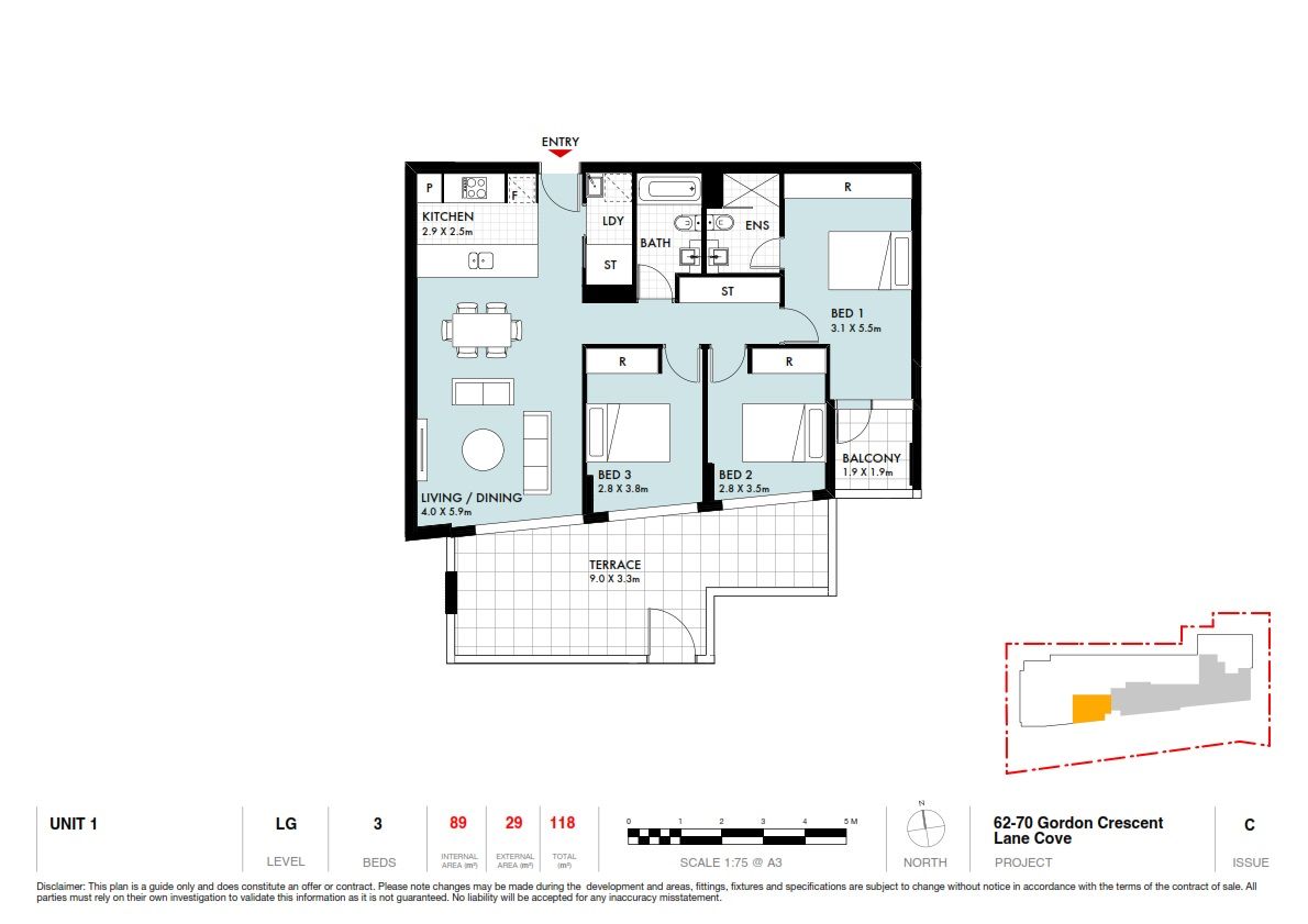 Nearly Completed 3 Bedroom Contemporary Apartment With Expansive Terrace
