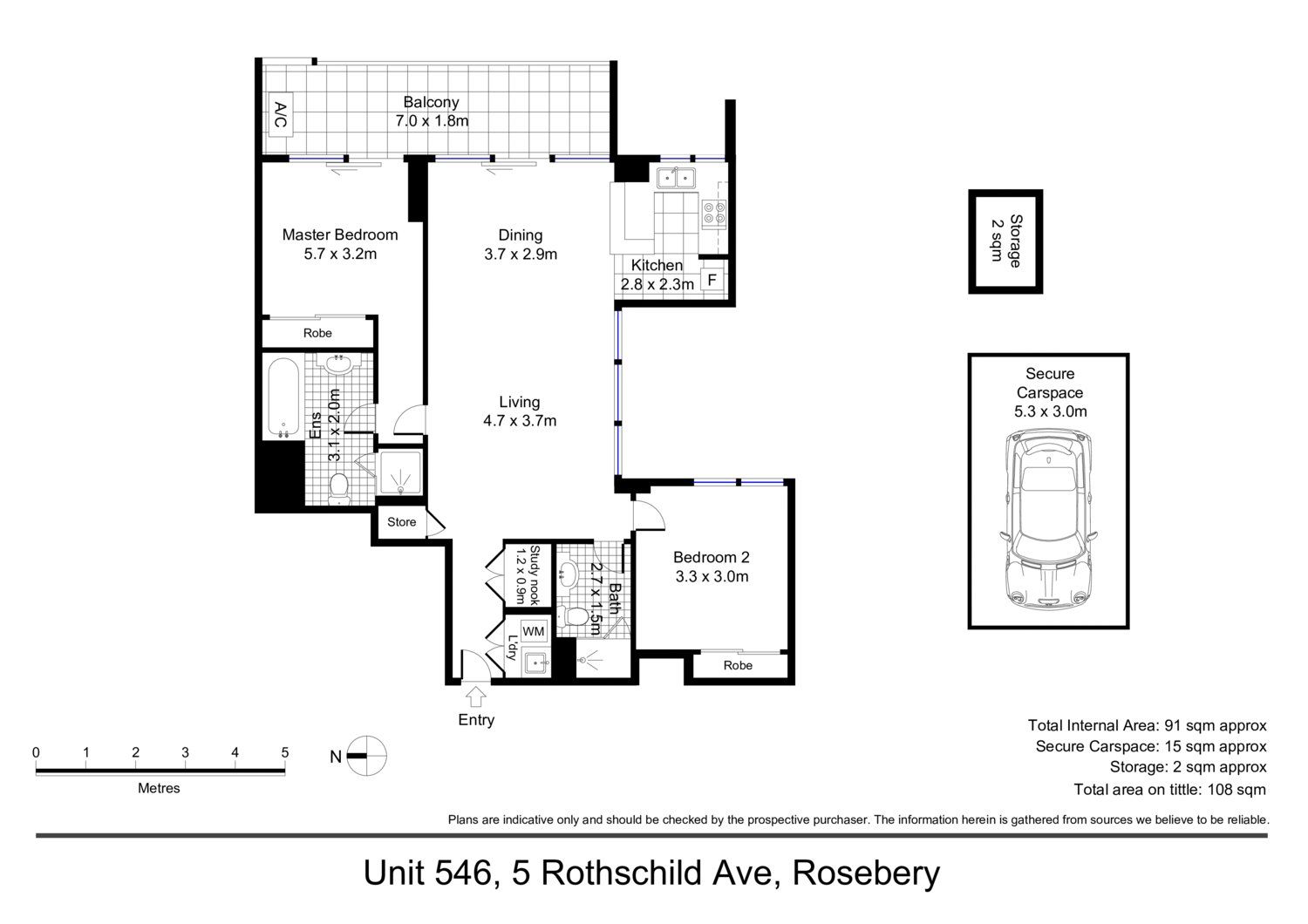Rosebery Two-bed Apartment FOR SALE