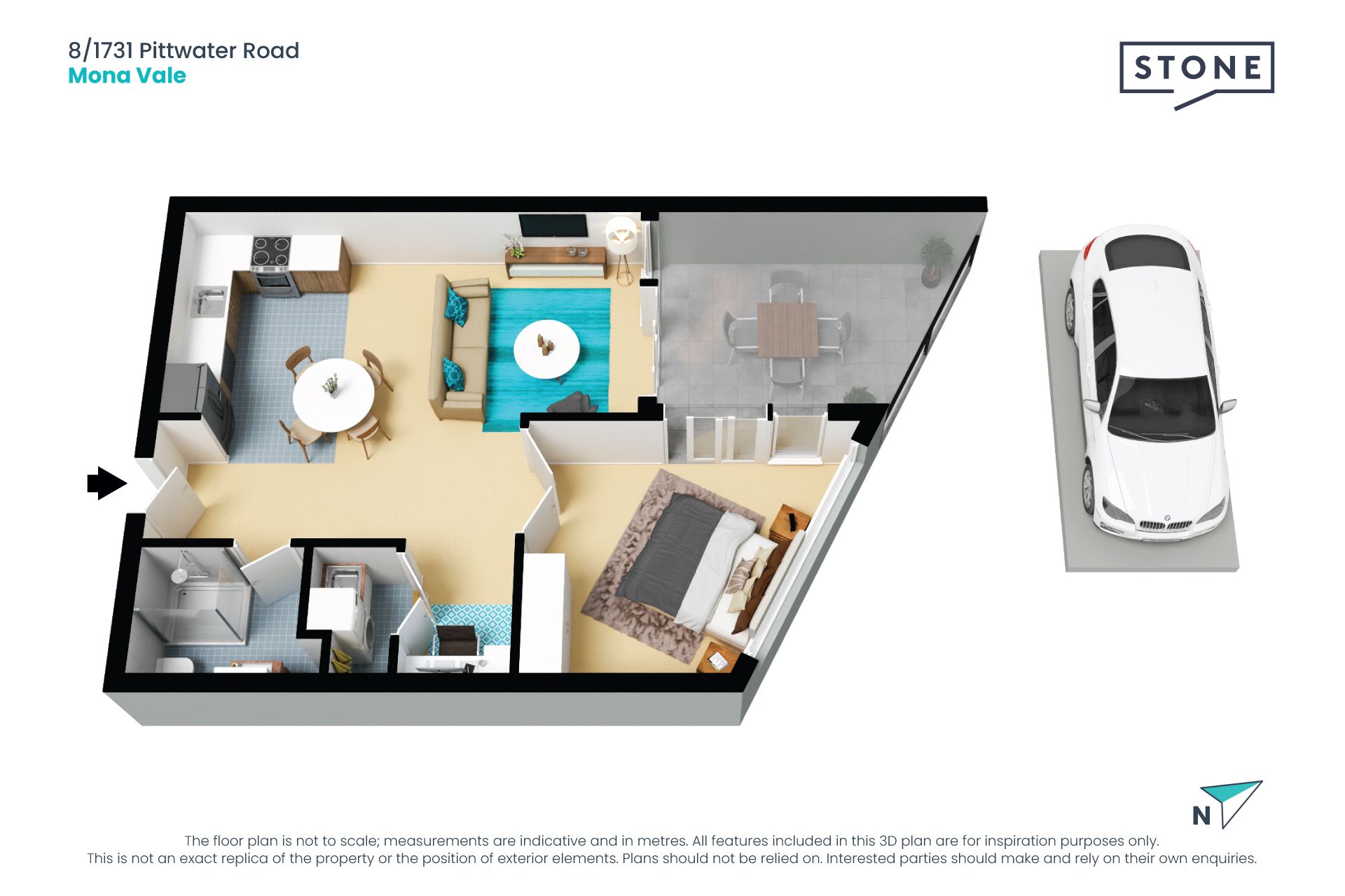 Modern executive apartment in ultra-convenient location