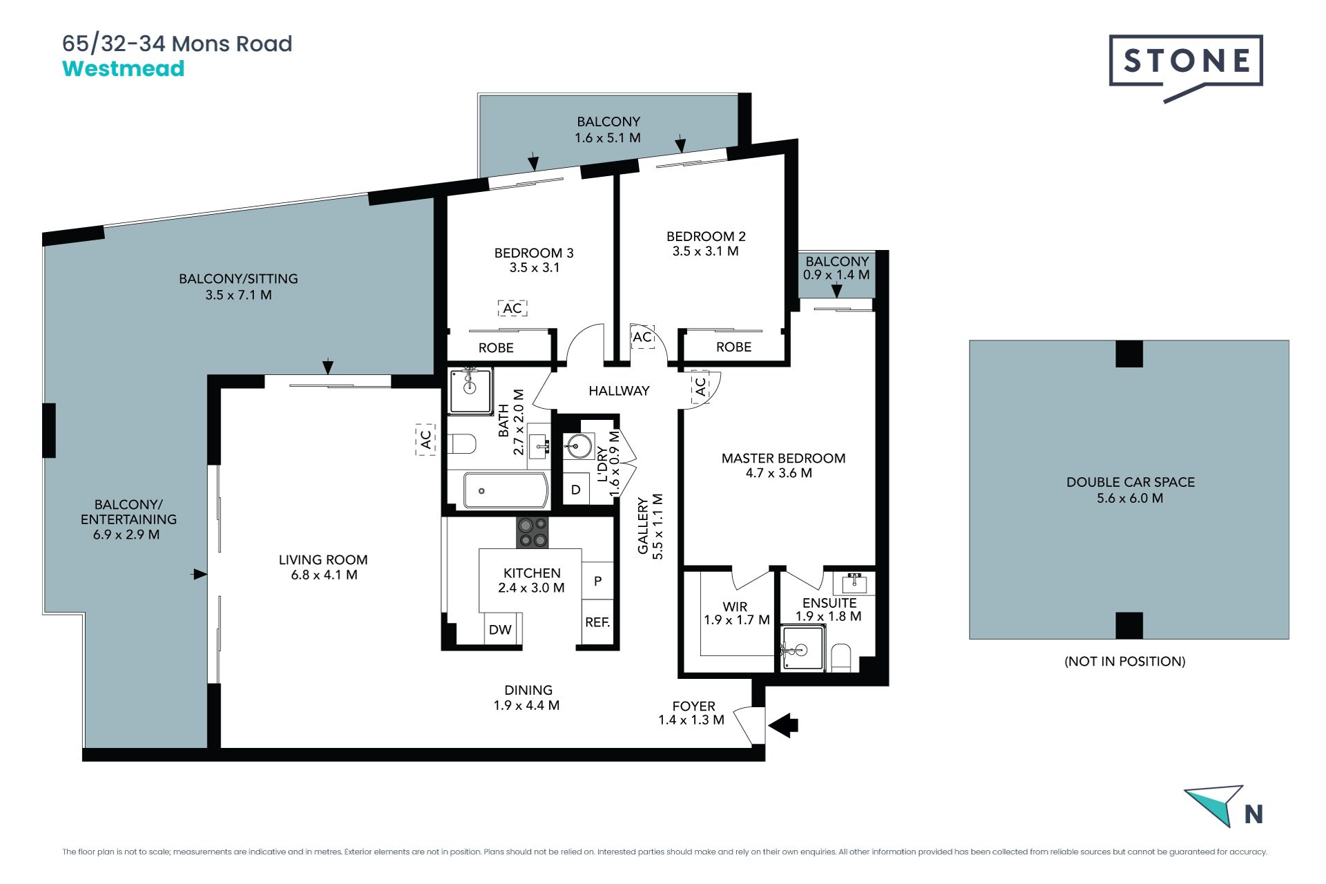 Oversized Apartment in Central Locale