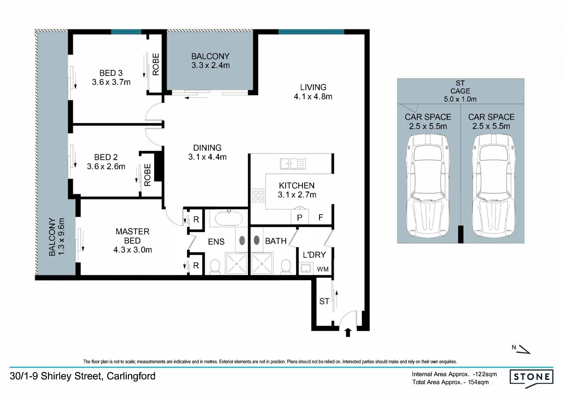 Spacious Modern Apartment in Central Location