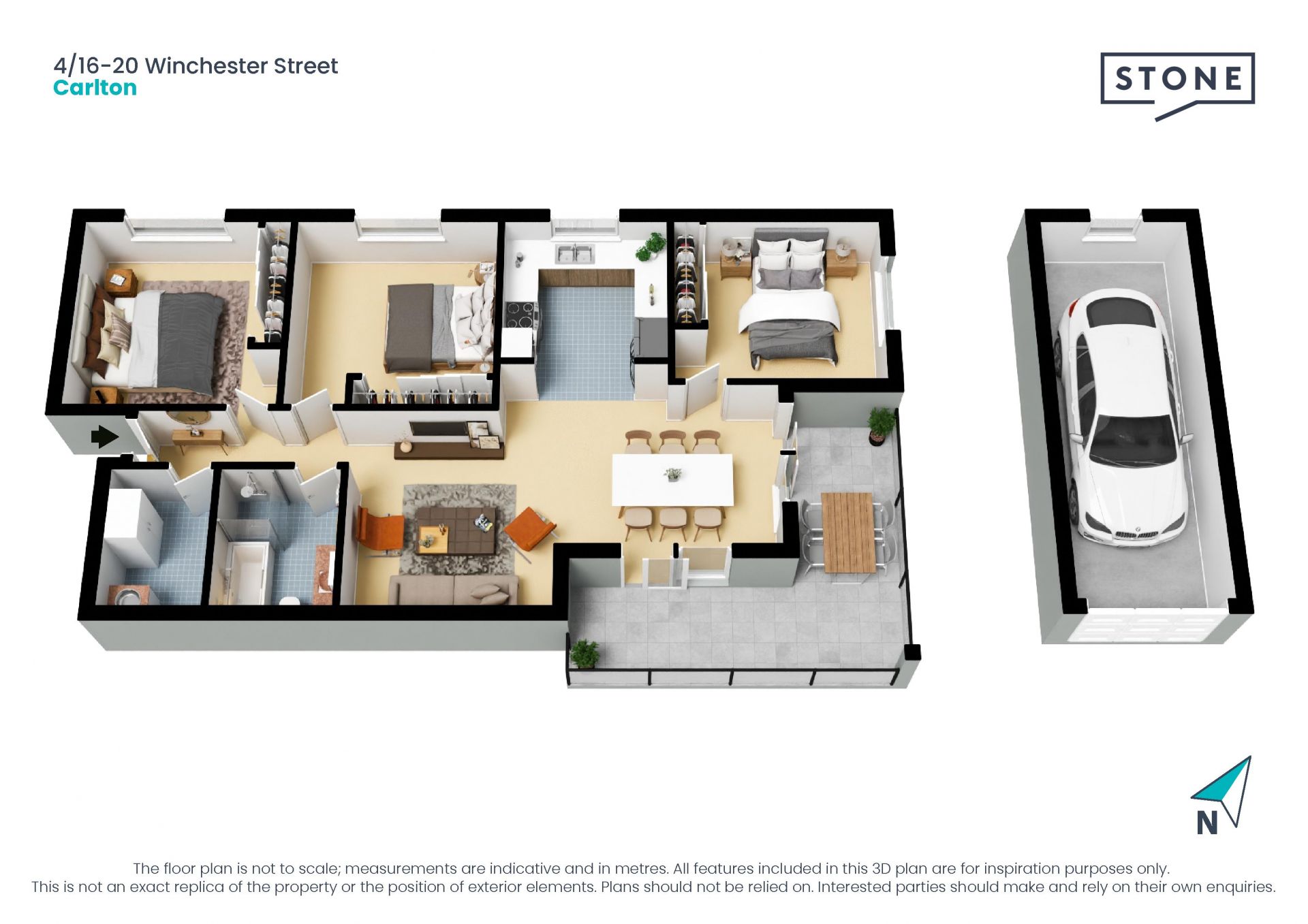 Spacious and bright style with perfect convenience