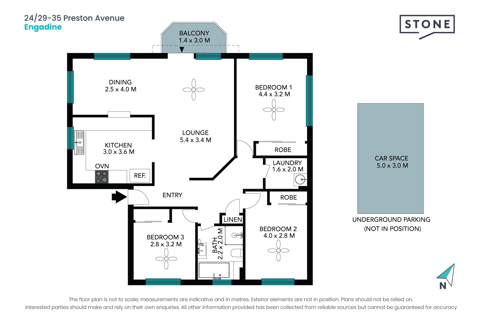 Spacious three bedroom unit in prime location