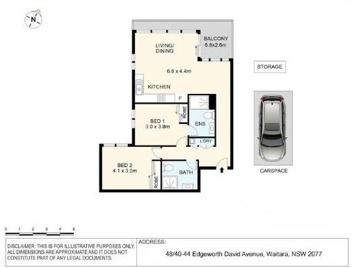 Modern two-bedroom apartment