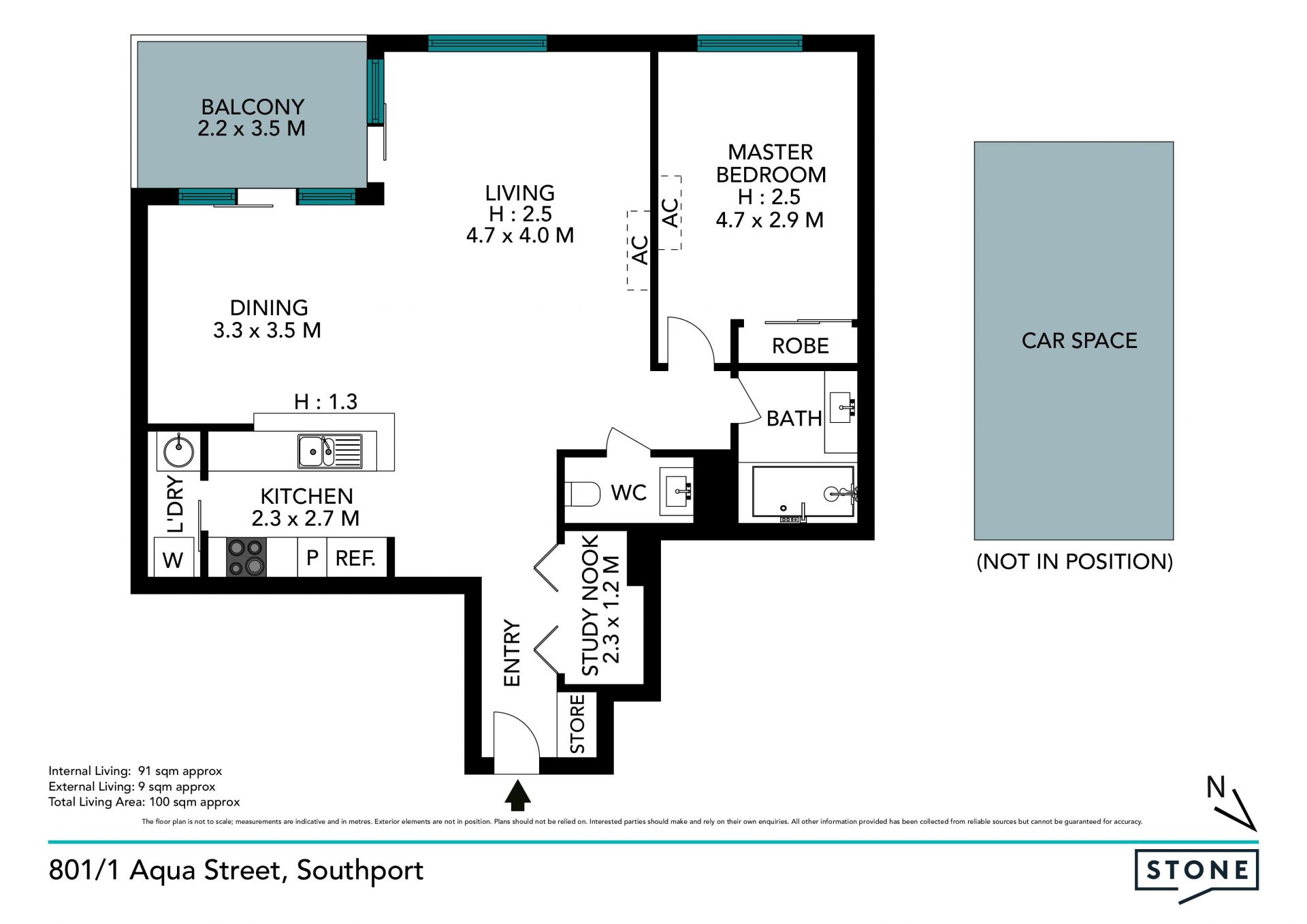 Beautifully presented and generous sized apartment