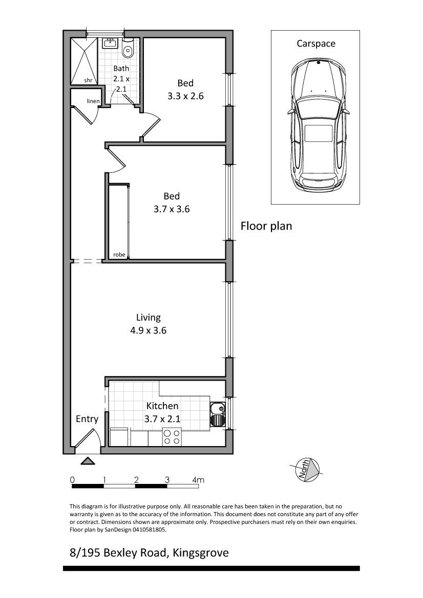 Two Bedroom Top Floor Unit