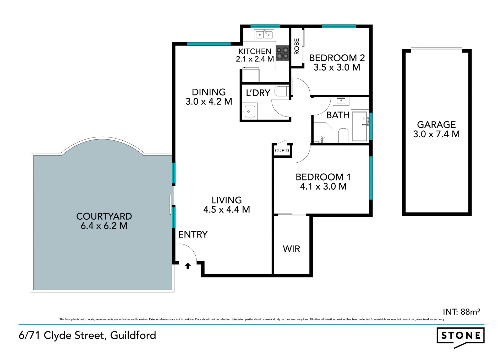 Impeccably presented apartment with huge indoor and outdoor living.